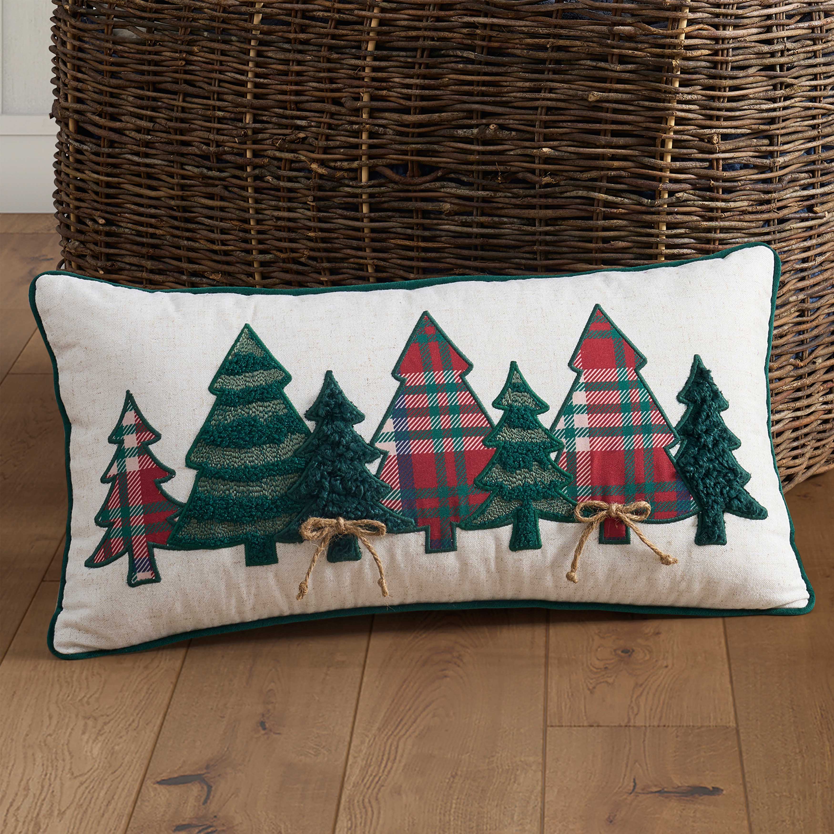 Heathered Evergreen Boudoir Decorative Throw Pillow 20" x 12" Throw Pillows By J. Queen New York