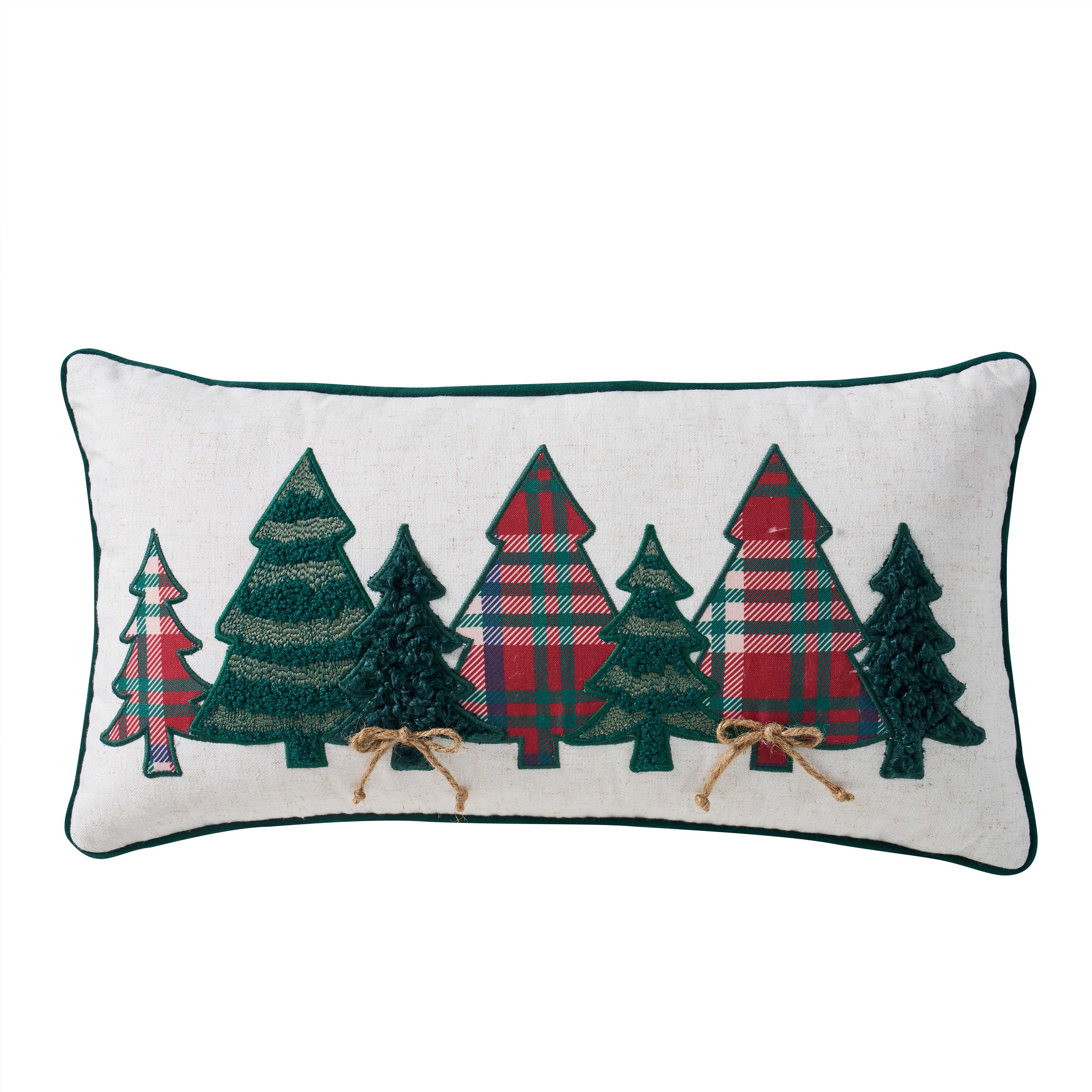 Heathered Evergreen Boudoir Decorative Throw Pillow 20" x 12" Throw Pillows By J. Queen New York