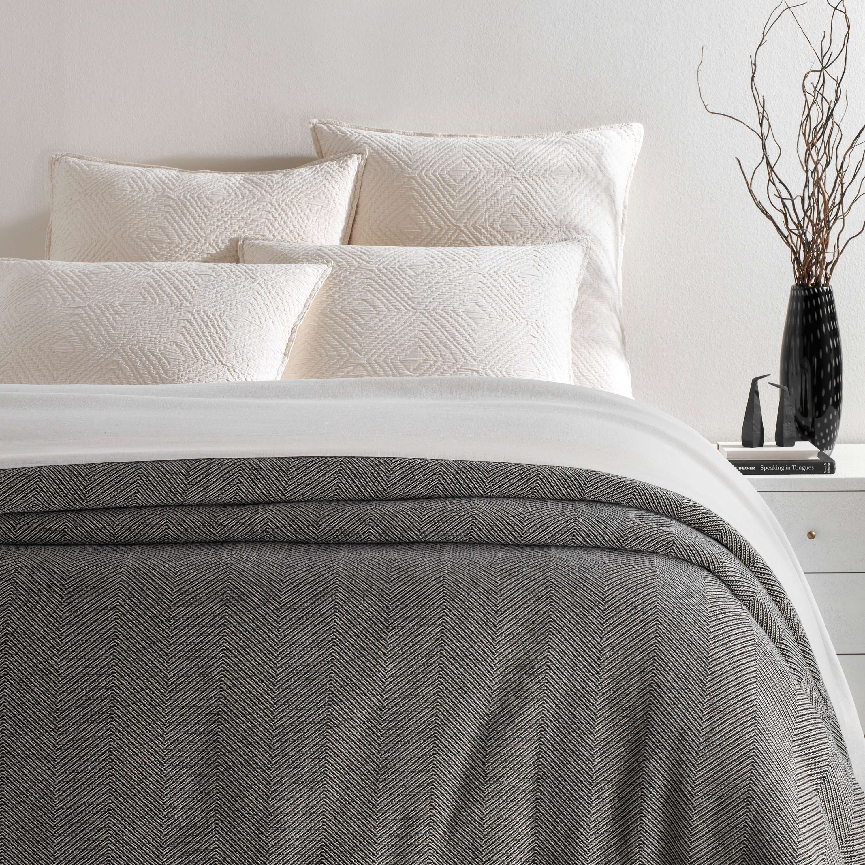 Herringbone Blanket Blanket By Annie Selke