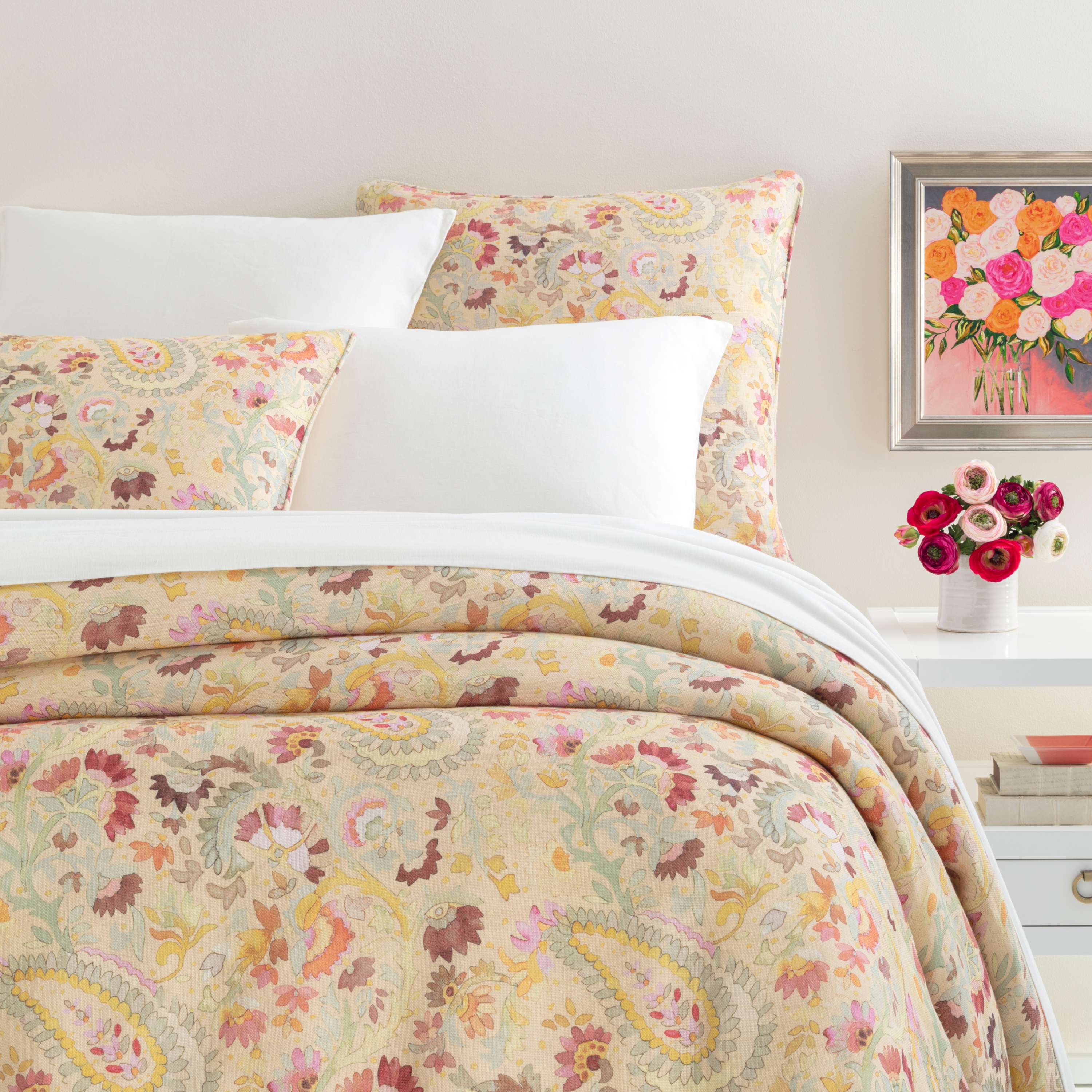 Ines Linen Duvet Cover Duvet Covers By Annie Selke
