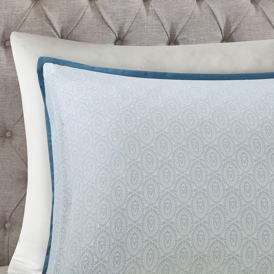 Isla Blue 3 Piece Duvet Cover Set Duvet Covers By JLA HOME/Olliix (E & E Co., Ltd)