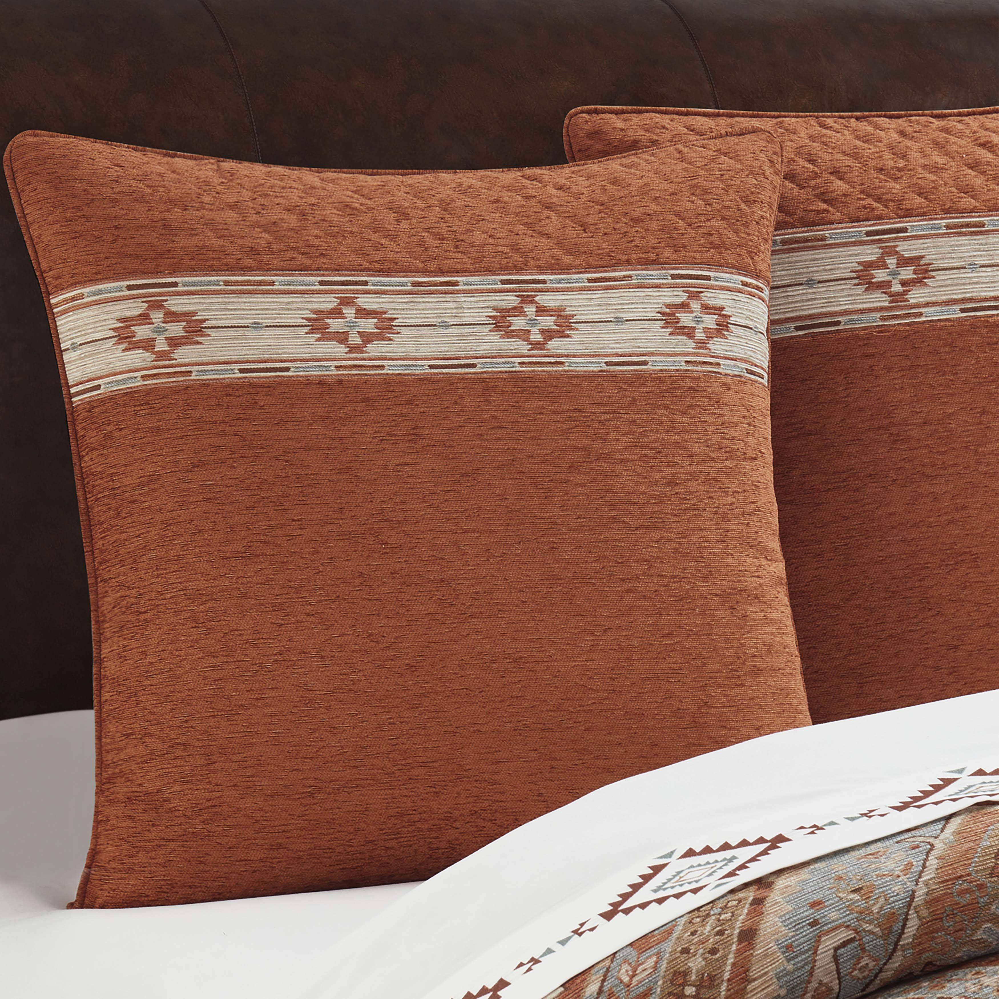 Jackson Lodge Clay Euro Sham Euro Sham By J. Queen New York