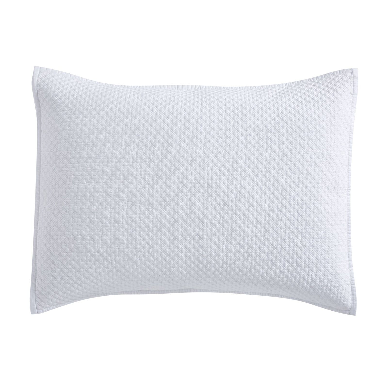 Valentina Diamond Quilted Sateen Sham Sham By Orchids Lux Home