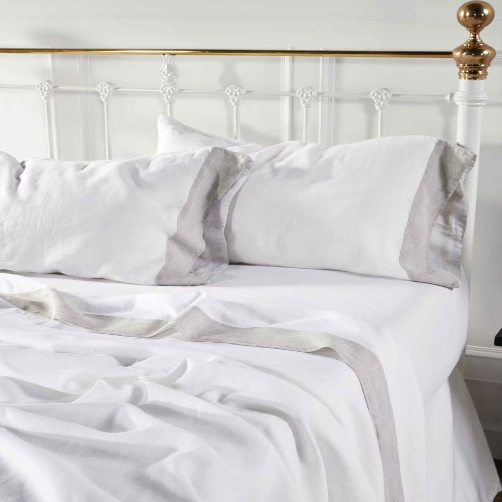 Kyoto European Linen Sheet Set Sheet Set By Orchids Lux Home
