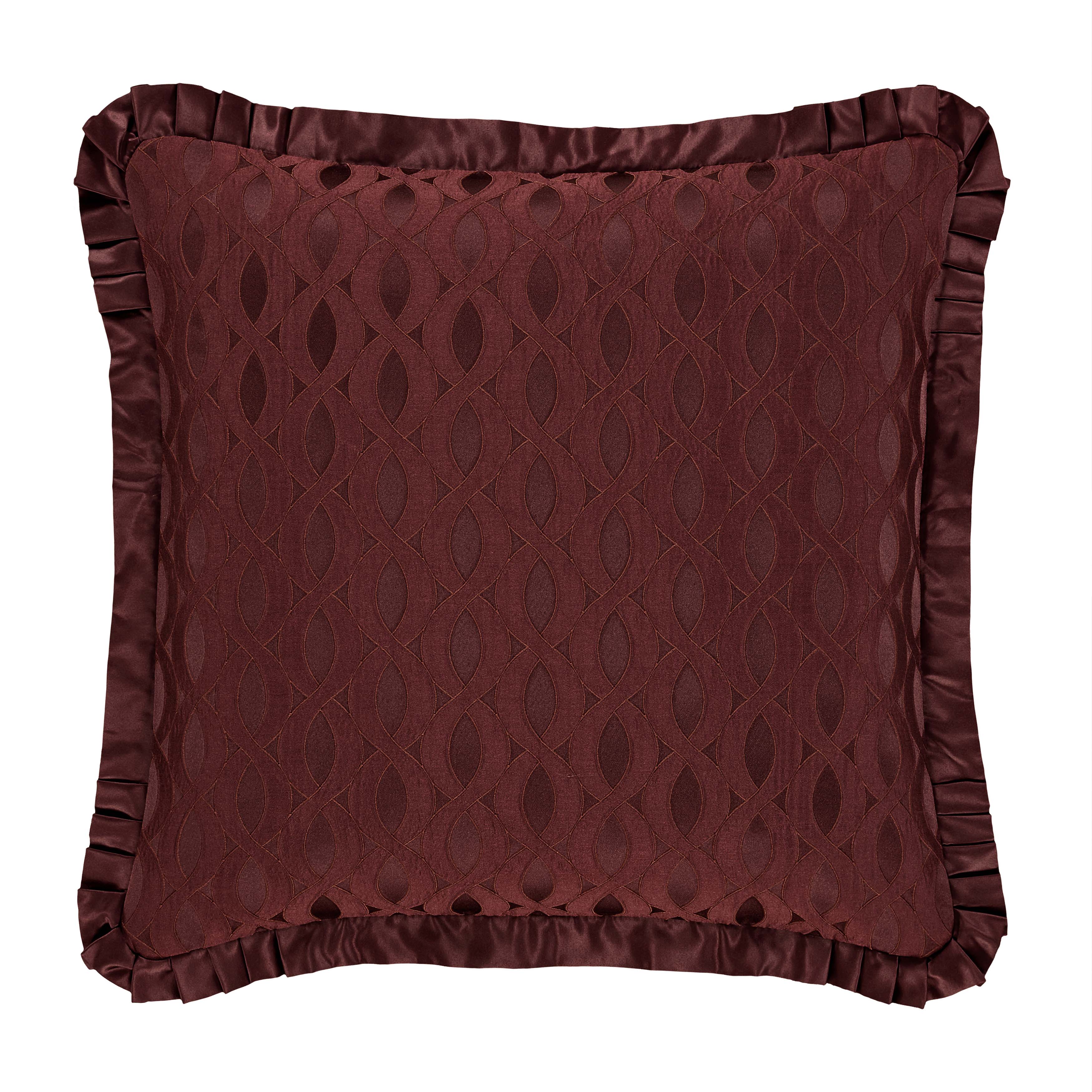 LaBoheme Maroon Euro Sham Euro Sham By J. Queen New York