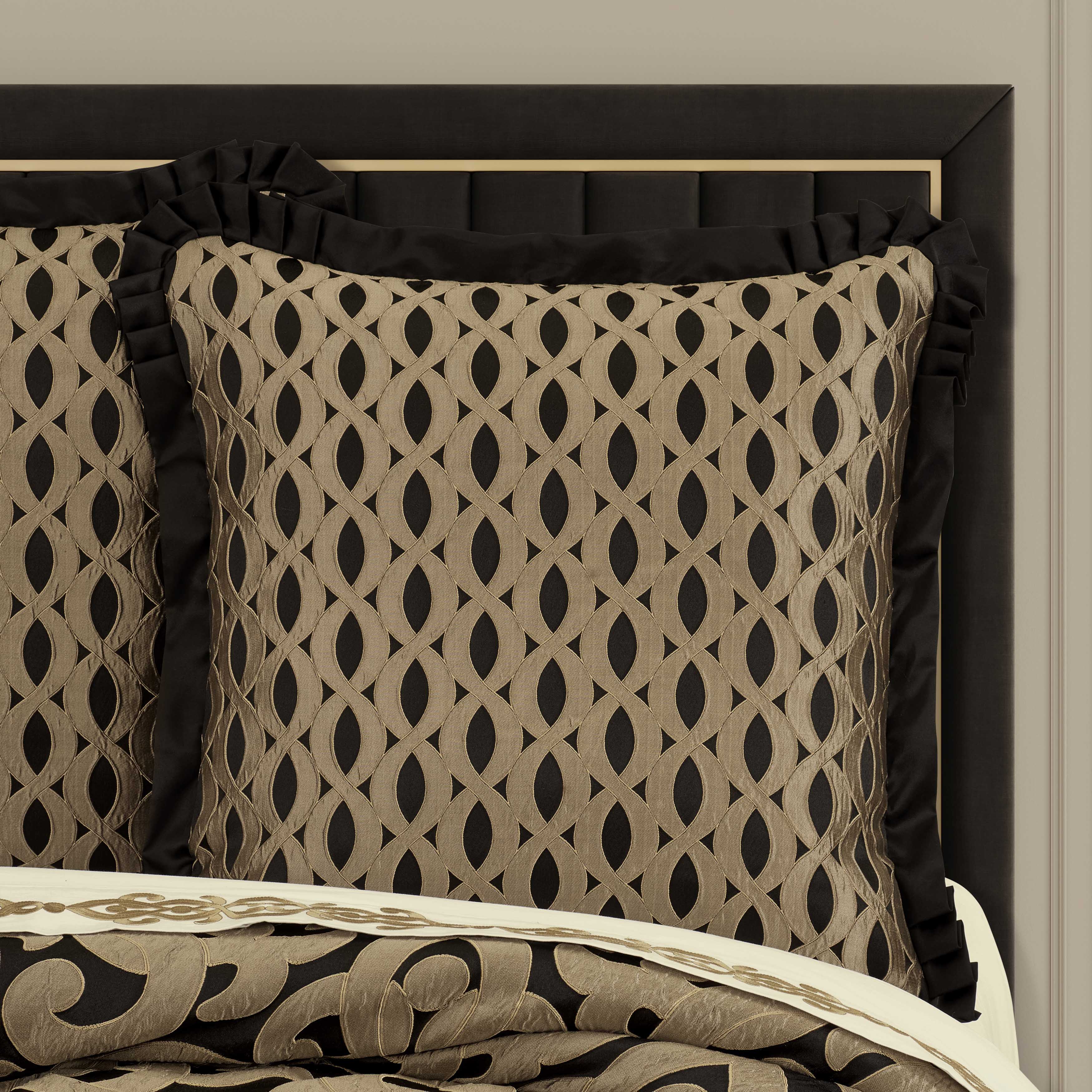 LaBoheme Onyx Euro Sham Euro Sham By J. Queen New York