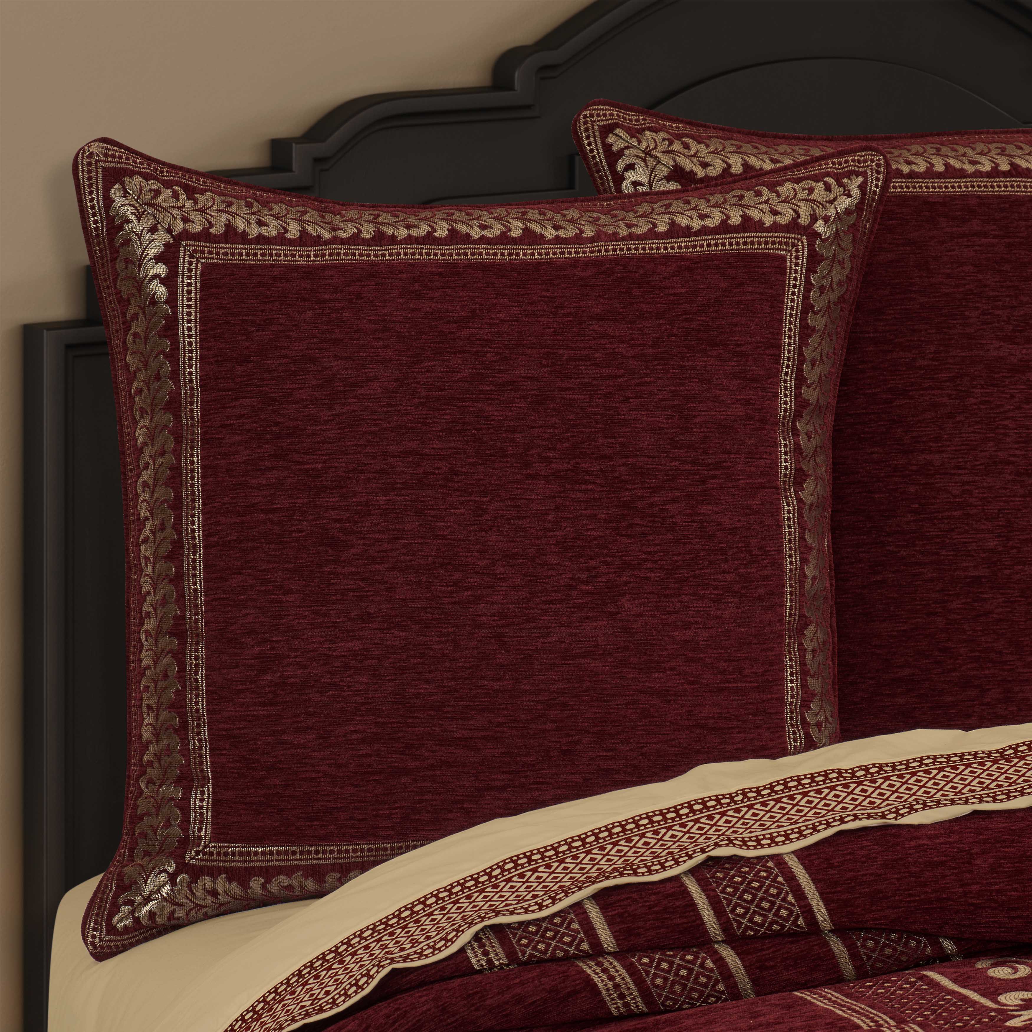 Laurenza Crimson Euro Sham Euro Sham By J. Queen New York