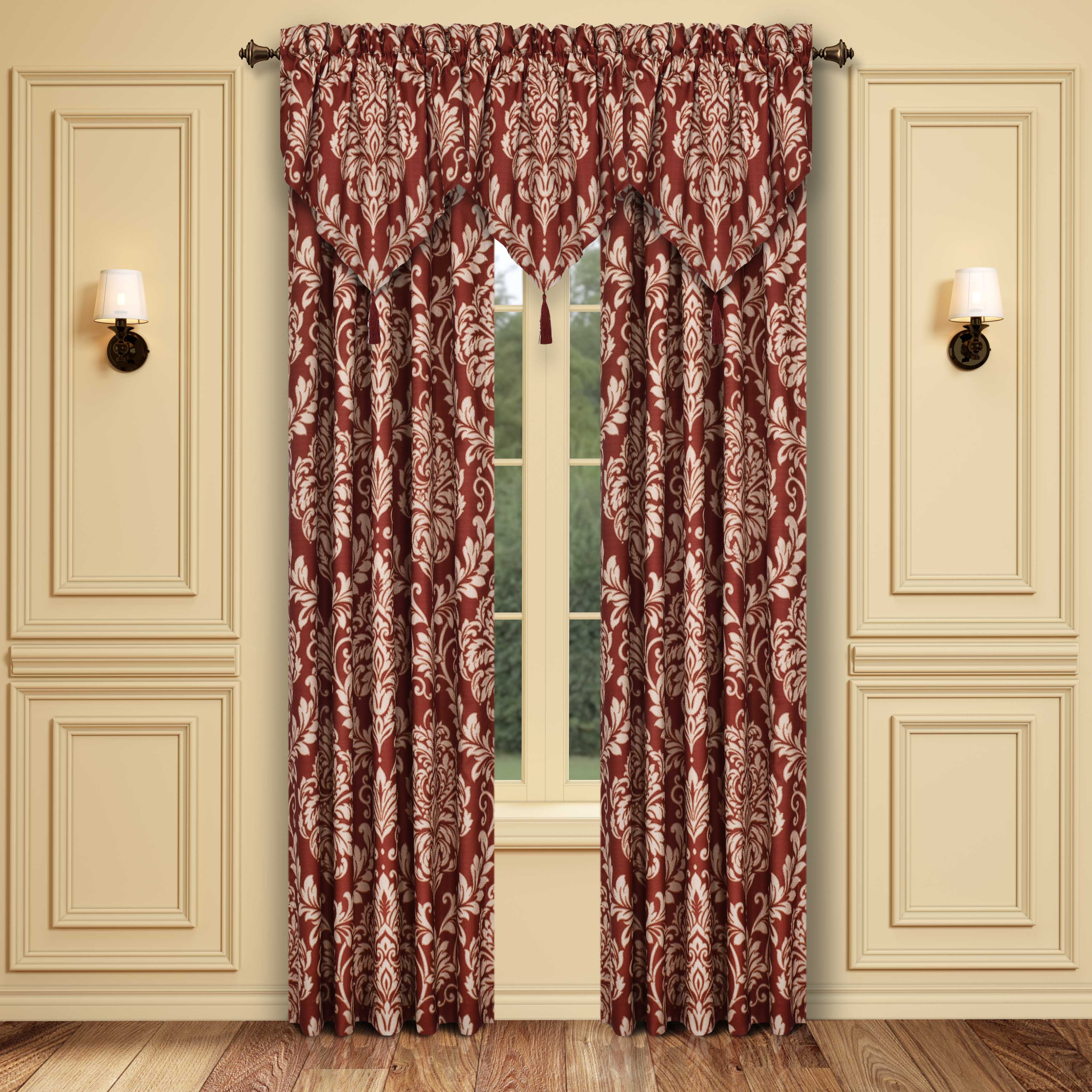 Lazia Red Ascot Window Valance Window Valances By J. Queen New York