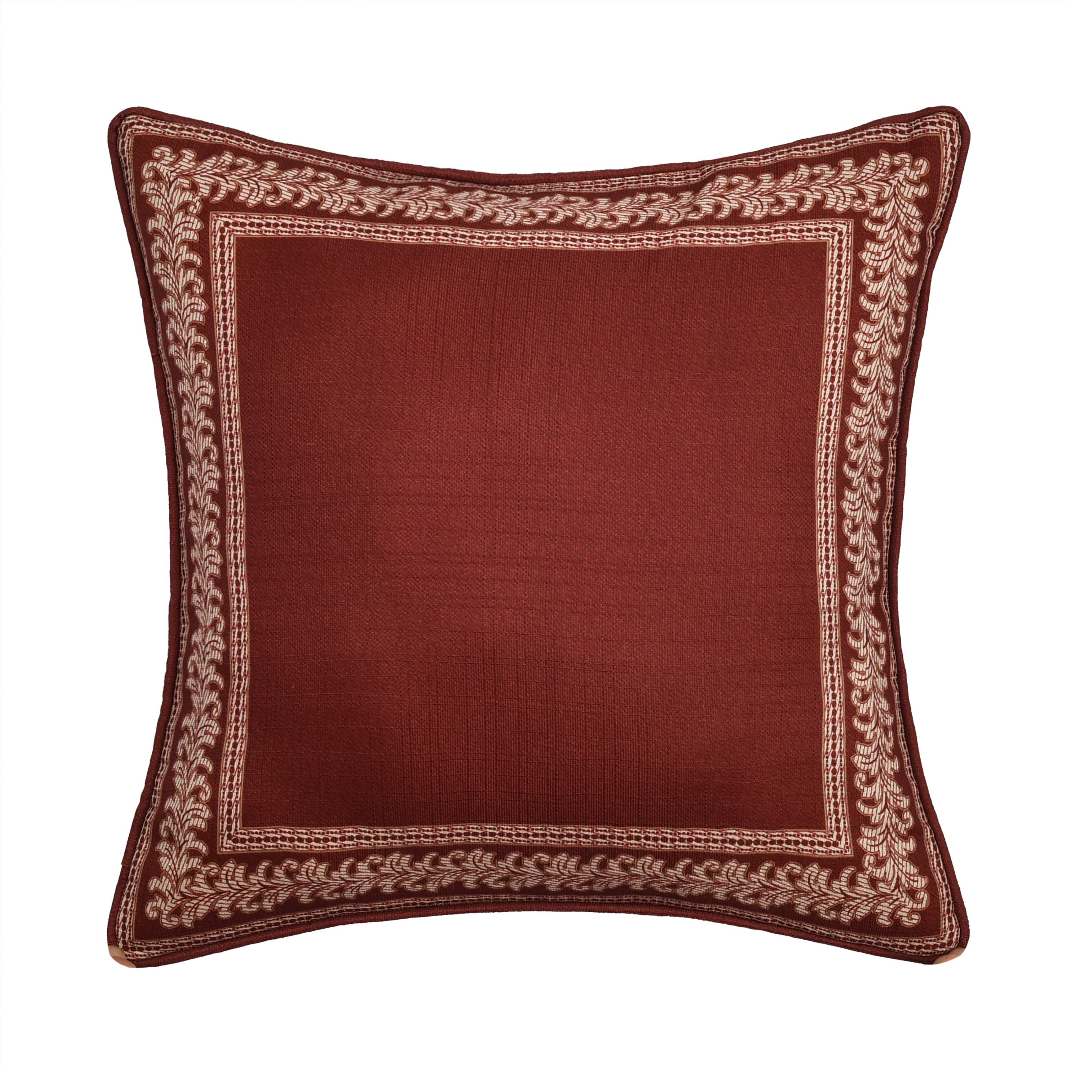Lazia Red Square Decorative Throw Pillow 18" x 18" Throw Pillows By J. Queen New York