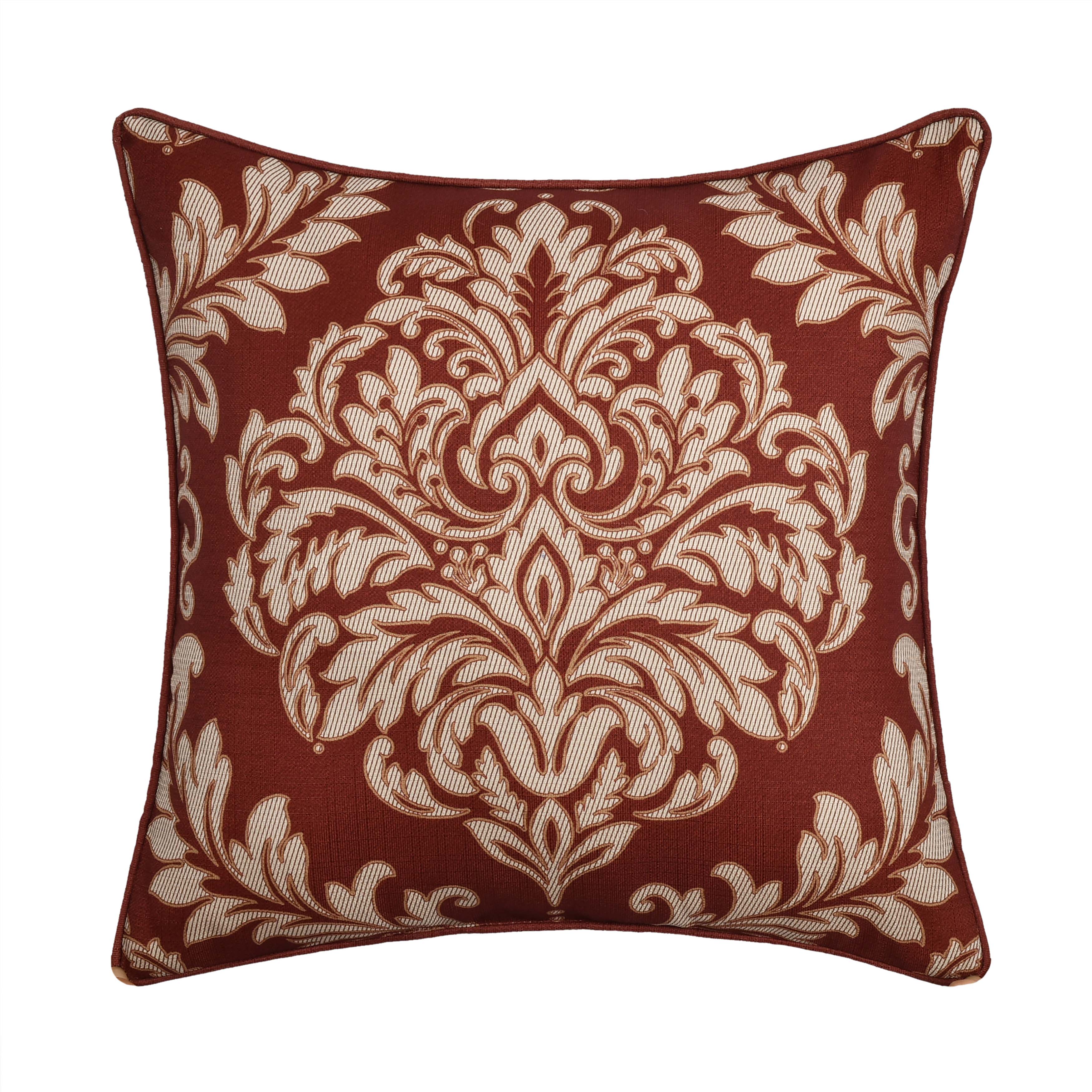 Lazia Red Square Decorative Throw Pillow 20" x 20" Throw Pillows By J. Queen New York