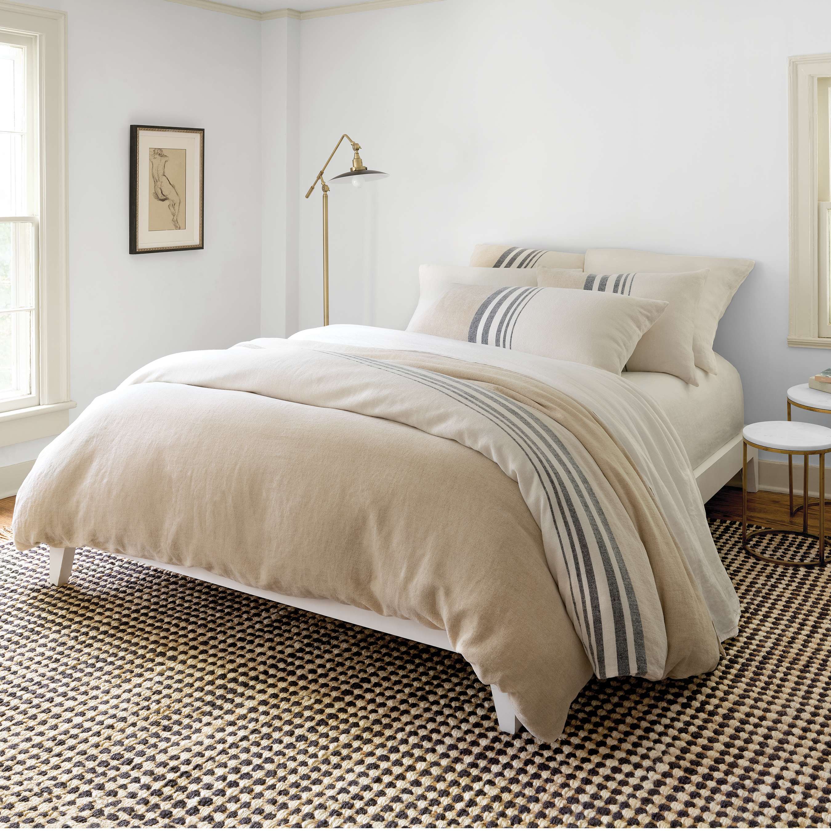 Lush Linen Stripe Duvet Cover Duvet Covers By Annie Selke