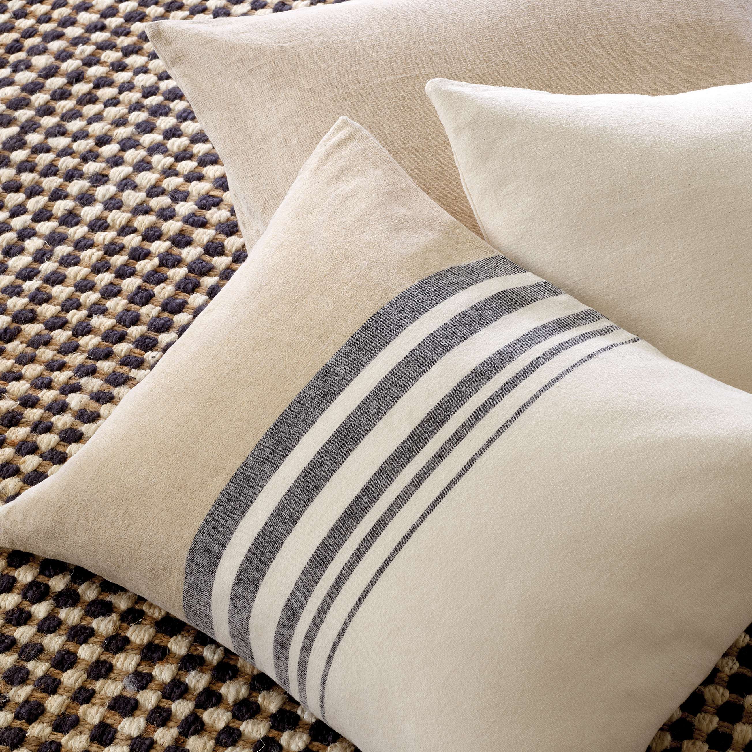 Linen Chenille Stripe Pillow Sham Sham By Annie Selke