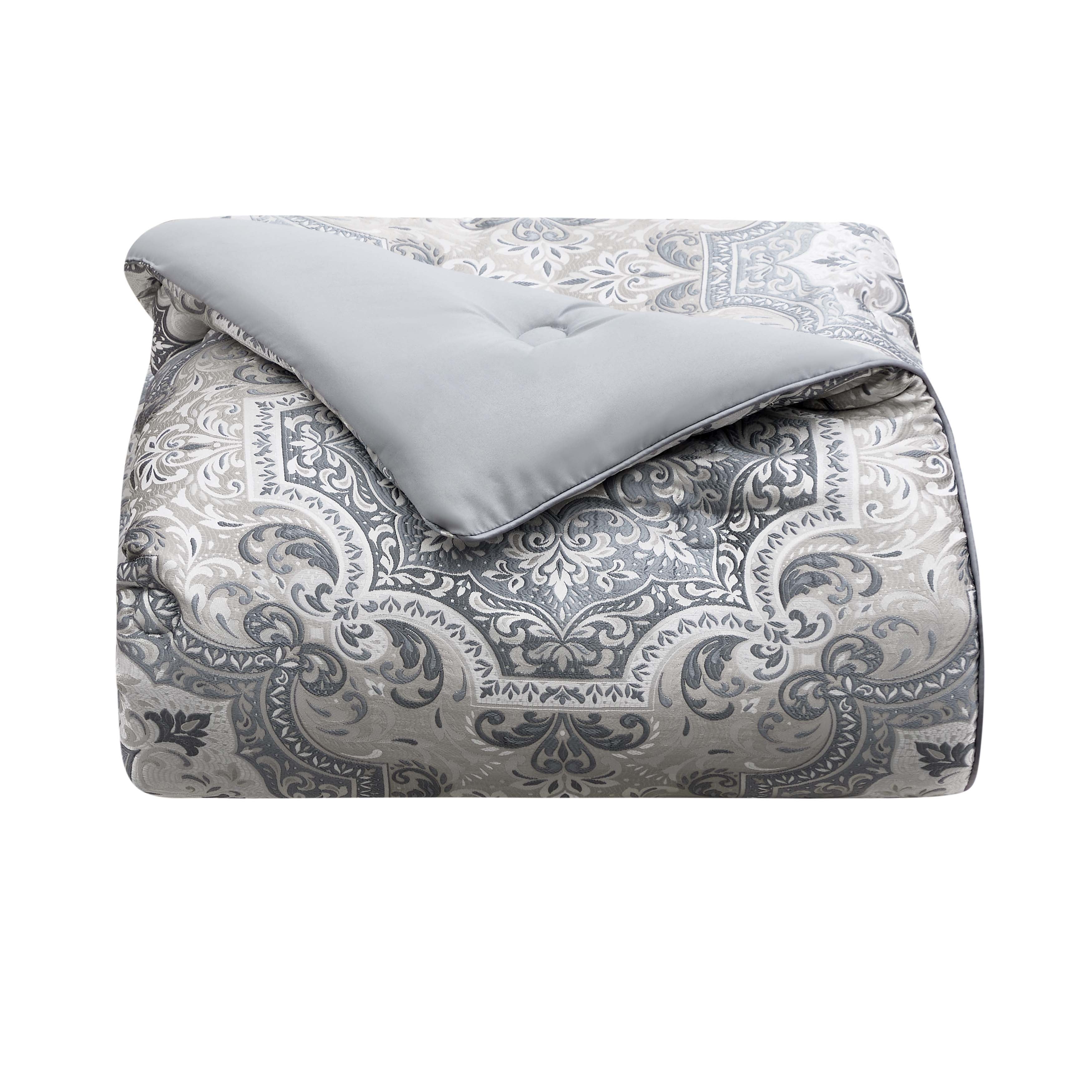 Lisbon Slate 3 Piece Comforter Set Comforter Sets By J. Queen New York