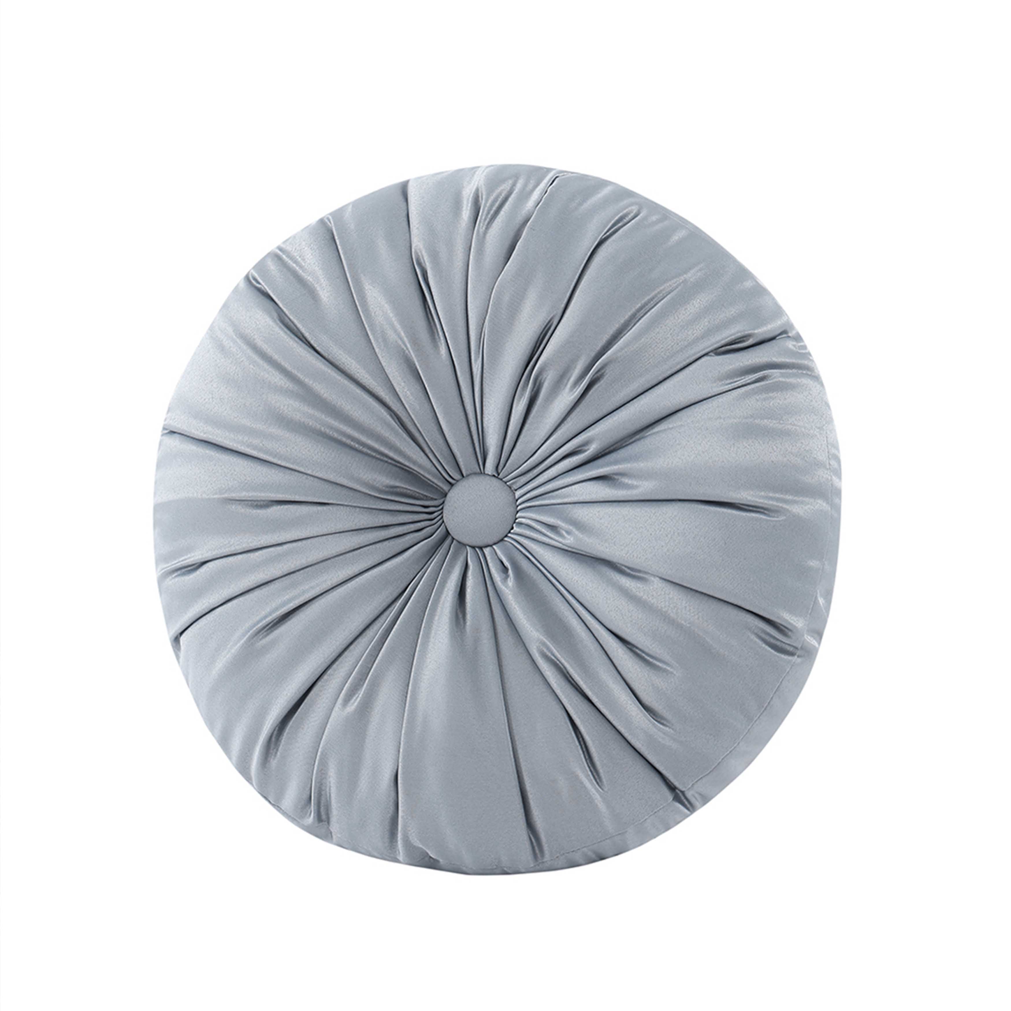 Lorenzo Blue Round Decorative Throw Pillow 15" x 15" Throw Pillows By J. Queen New York