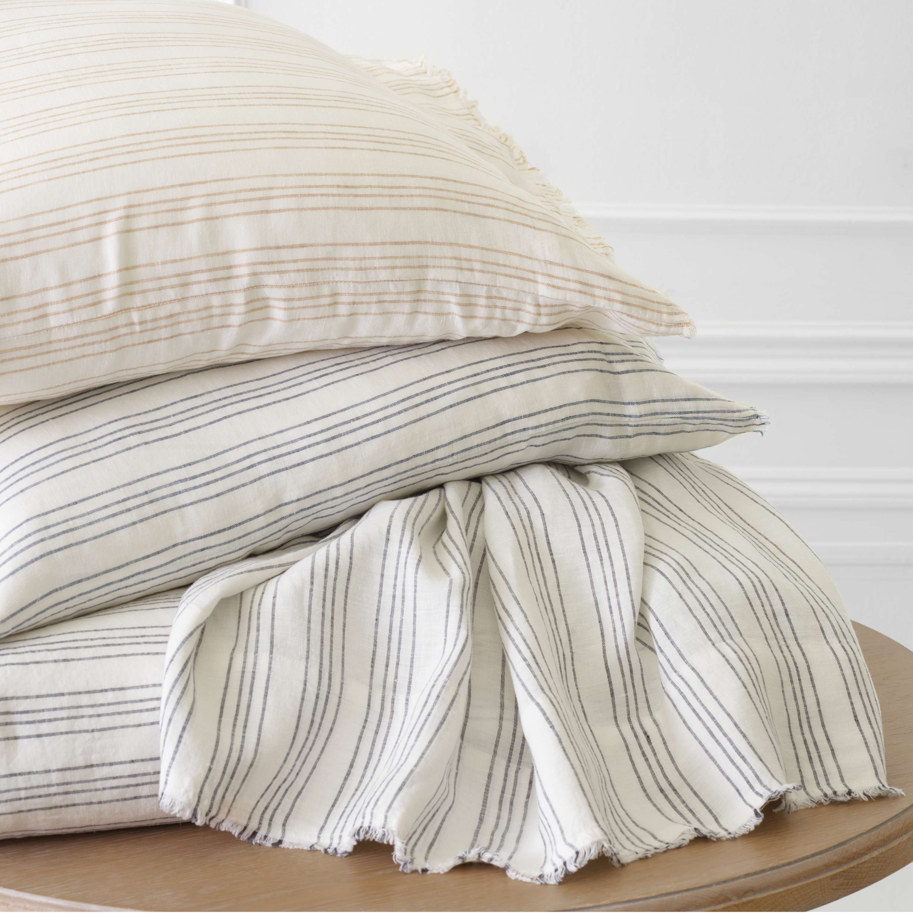 Lush Linen Stripe Pillow Sham Sham By Annie Selke