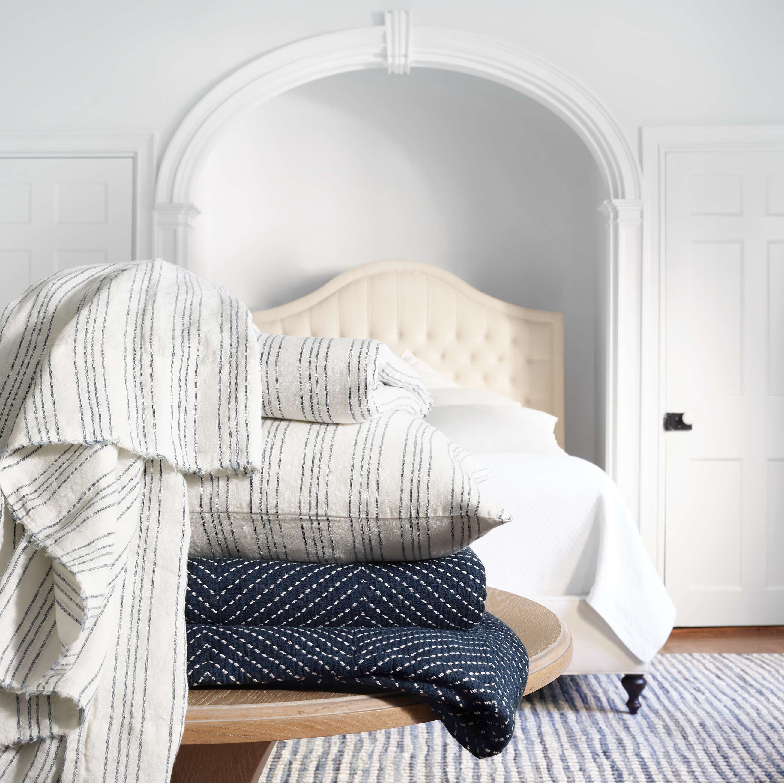 Lush Linen Stripe Duvet Cover Duvet Covers By Annie Selke
