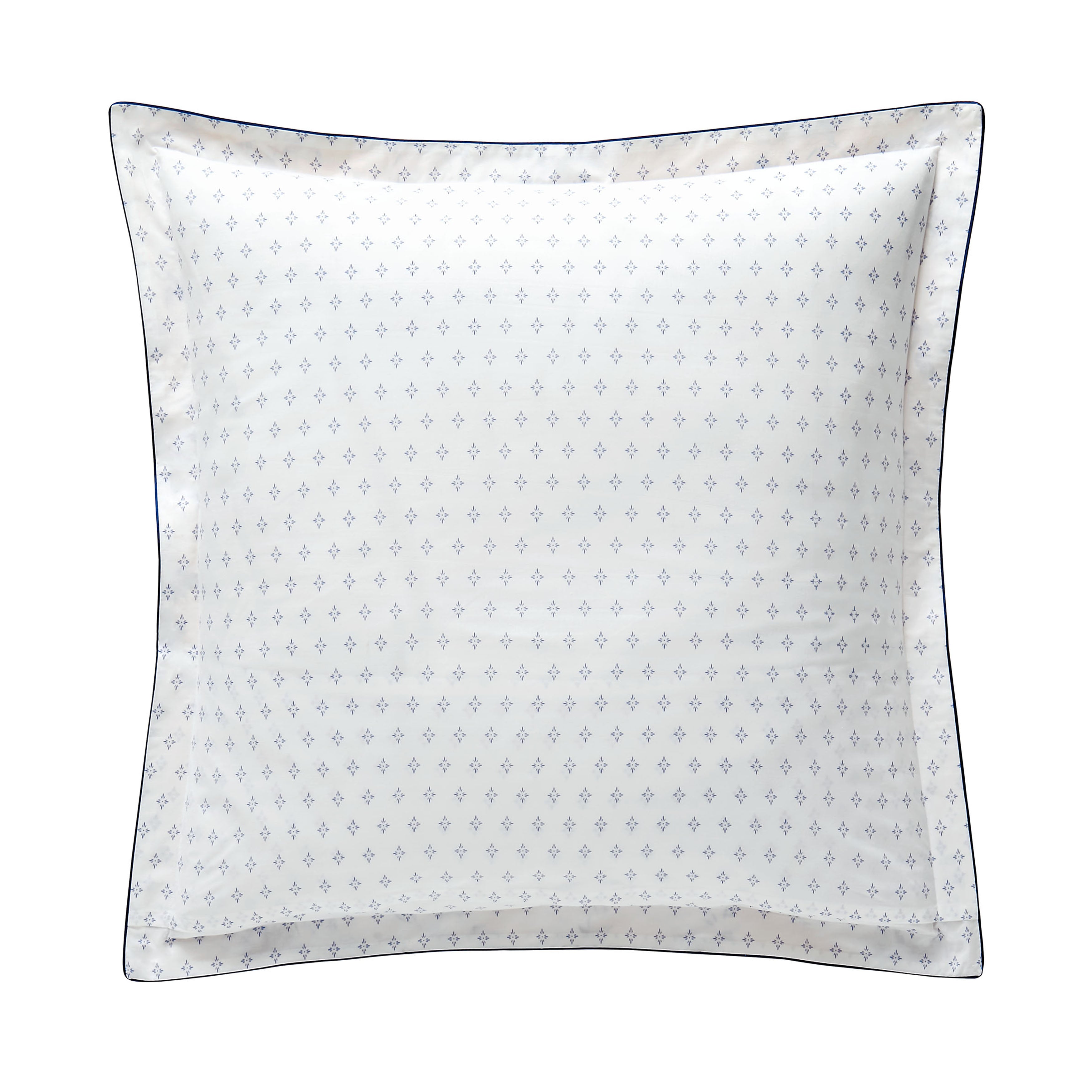 Malacca Blue on White Sham Sham By Anne de Solène