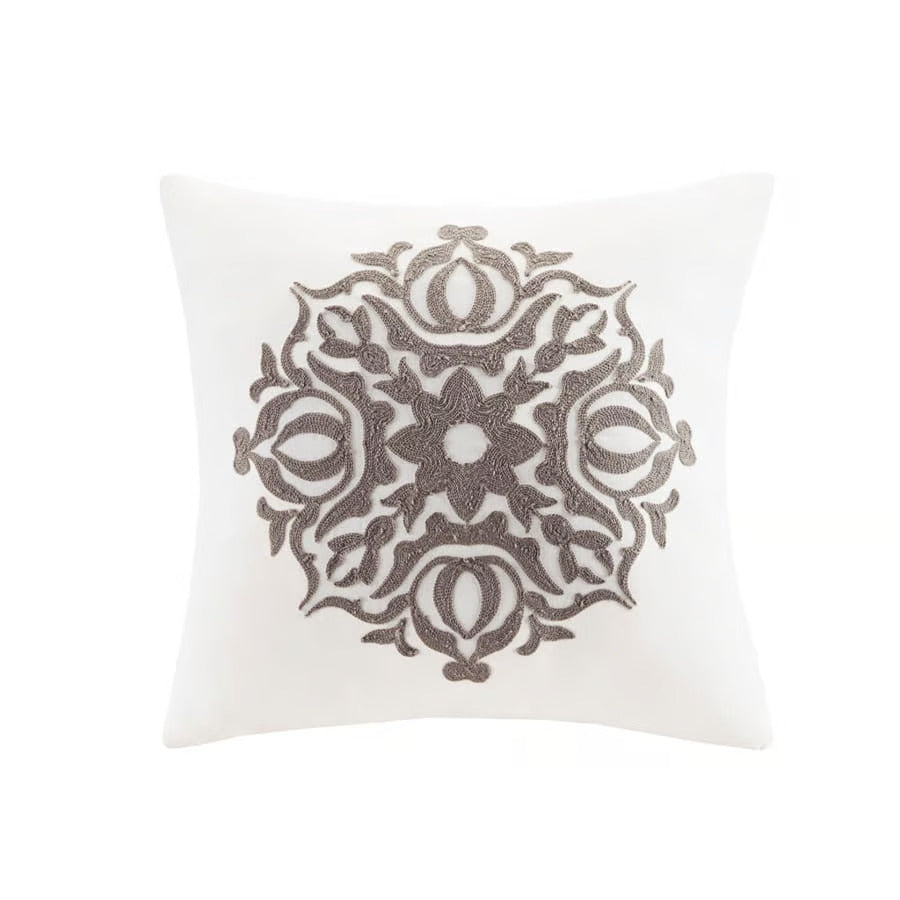 Malia Ivory 4 Piece Duvet Cover Set Duvet Covers By JLA HOME/Olliix (E & E Co., Ltd)