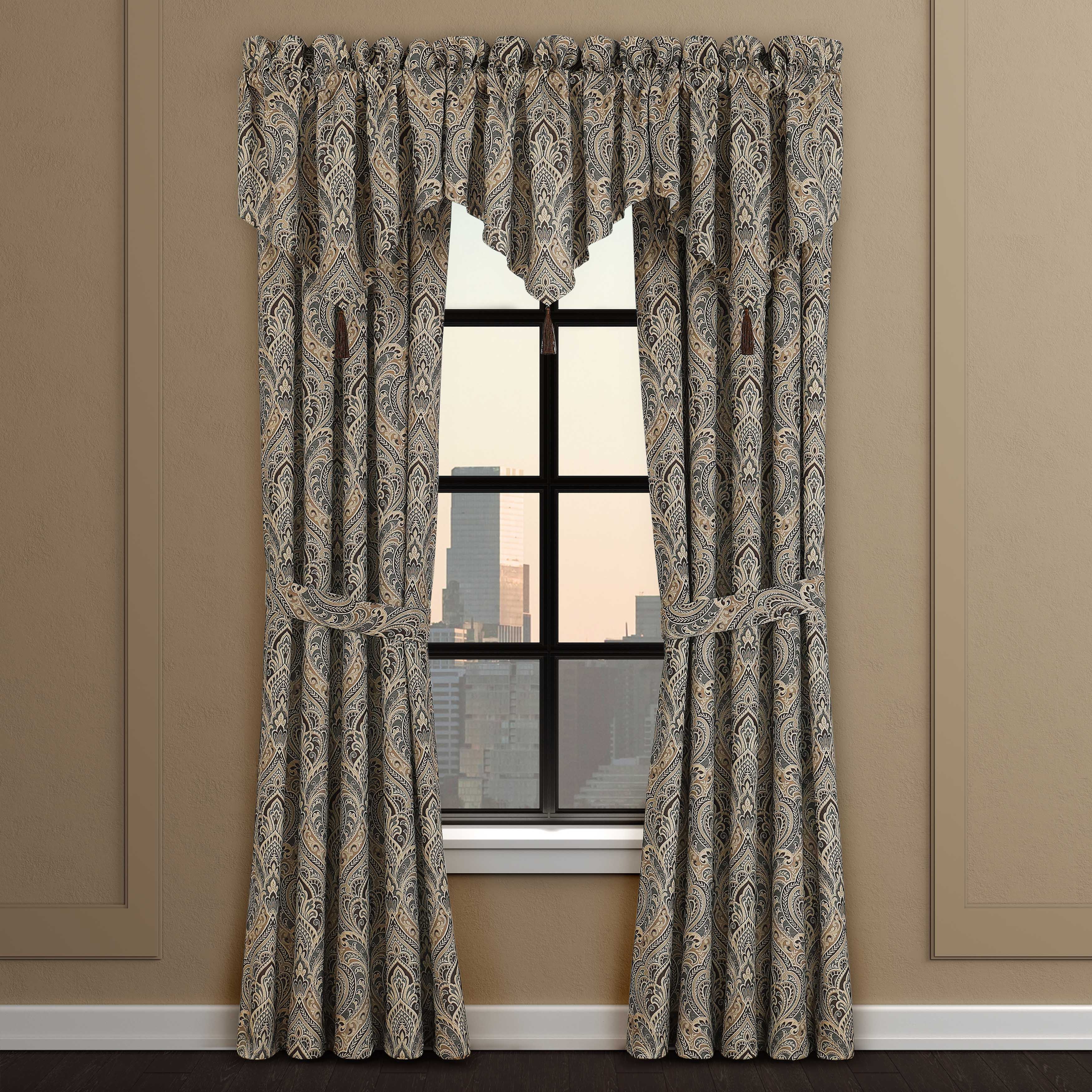 Maren Chocolate Ascot Window Valance Window Valances By J. Queen New York
