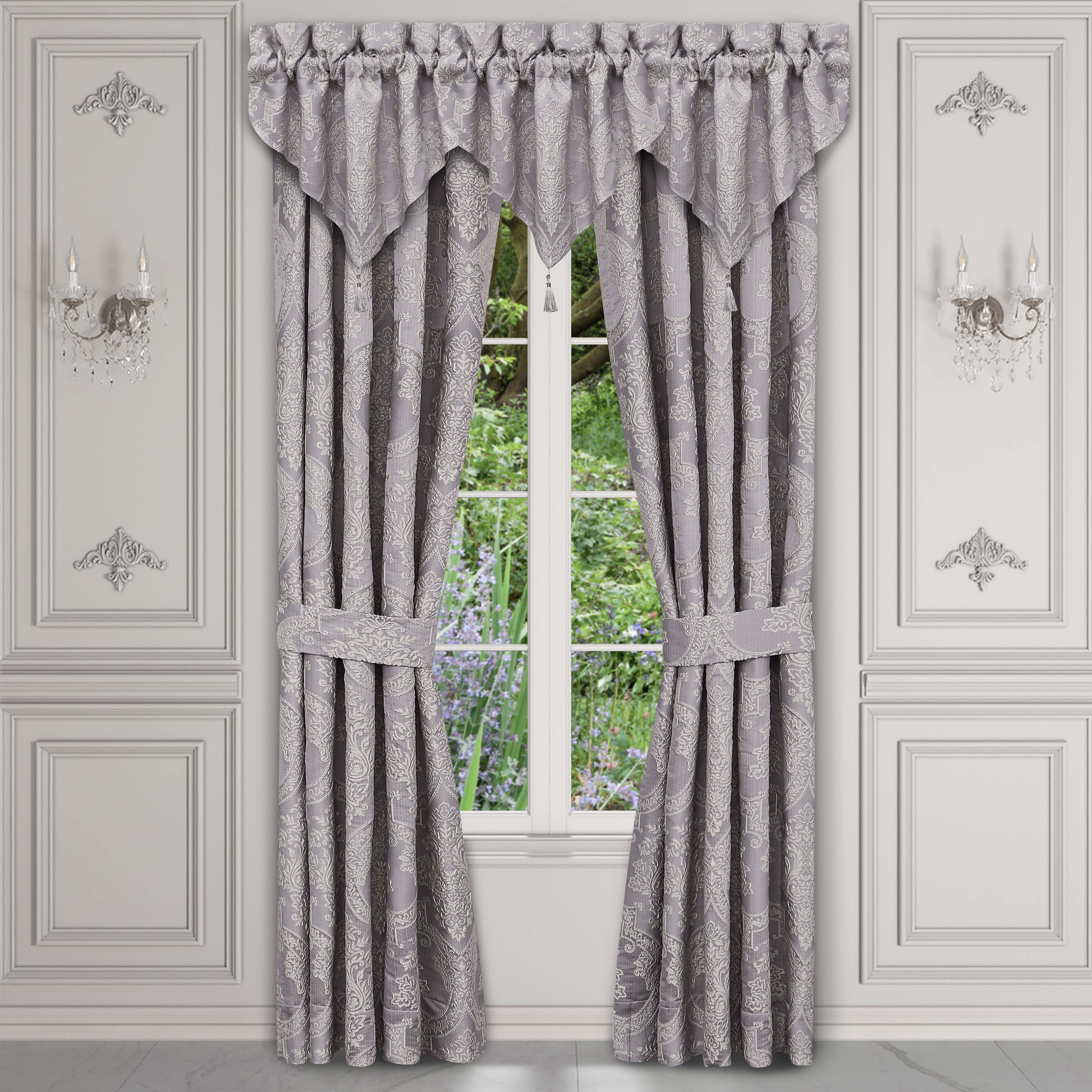 Mary Lavender Window Panel Pair Window Panels By J. Queen New York