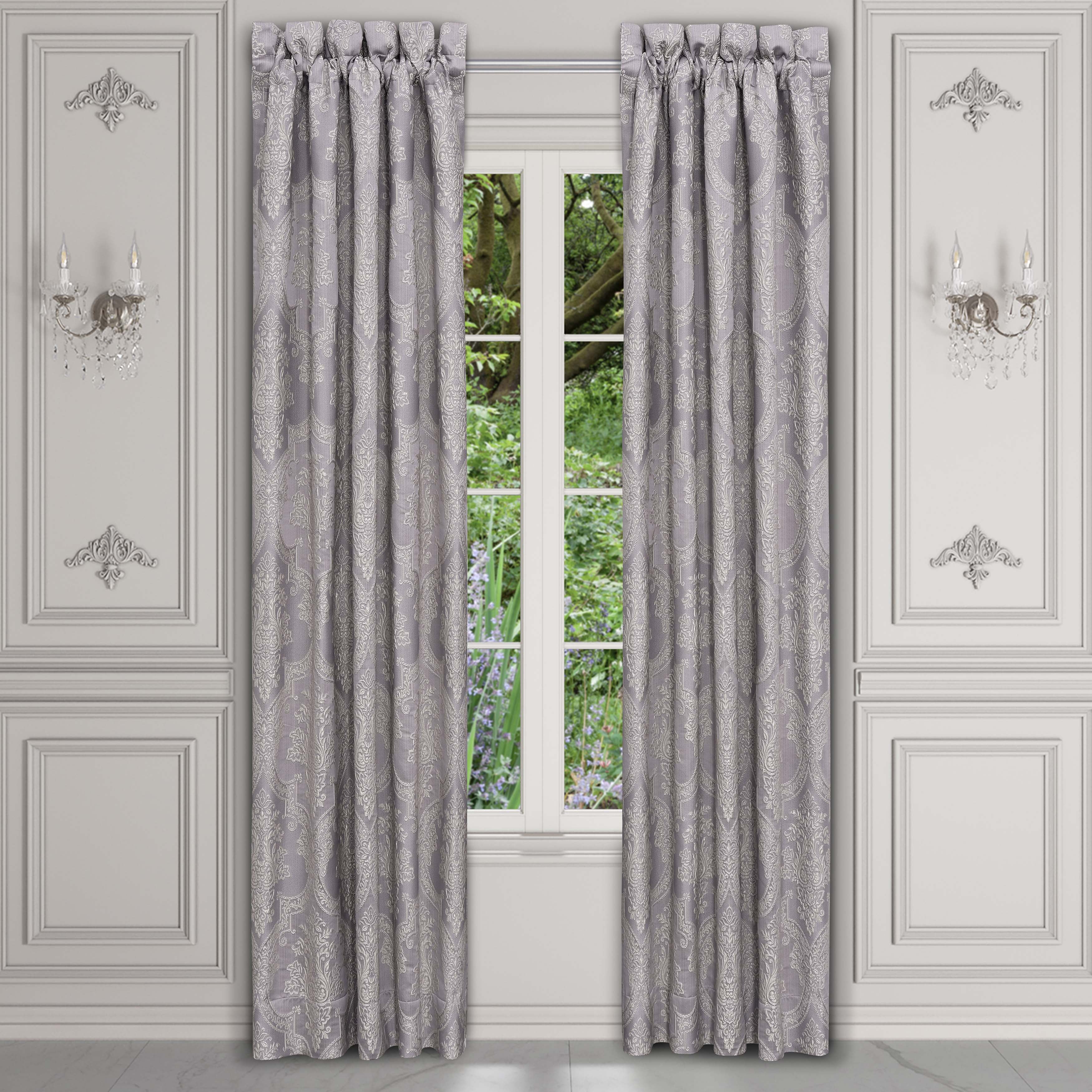 Mary Lavender Window Panel Pair Window Panels By J. Queen New York