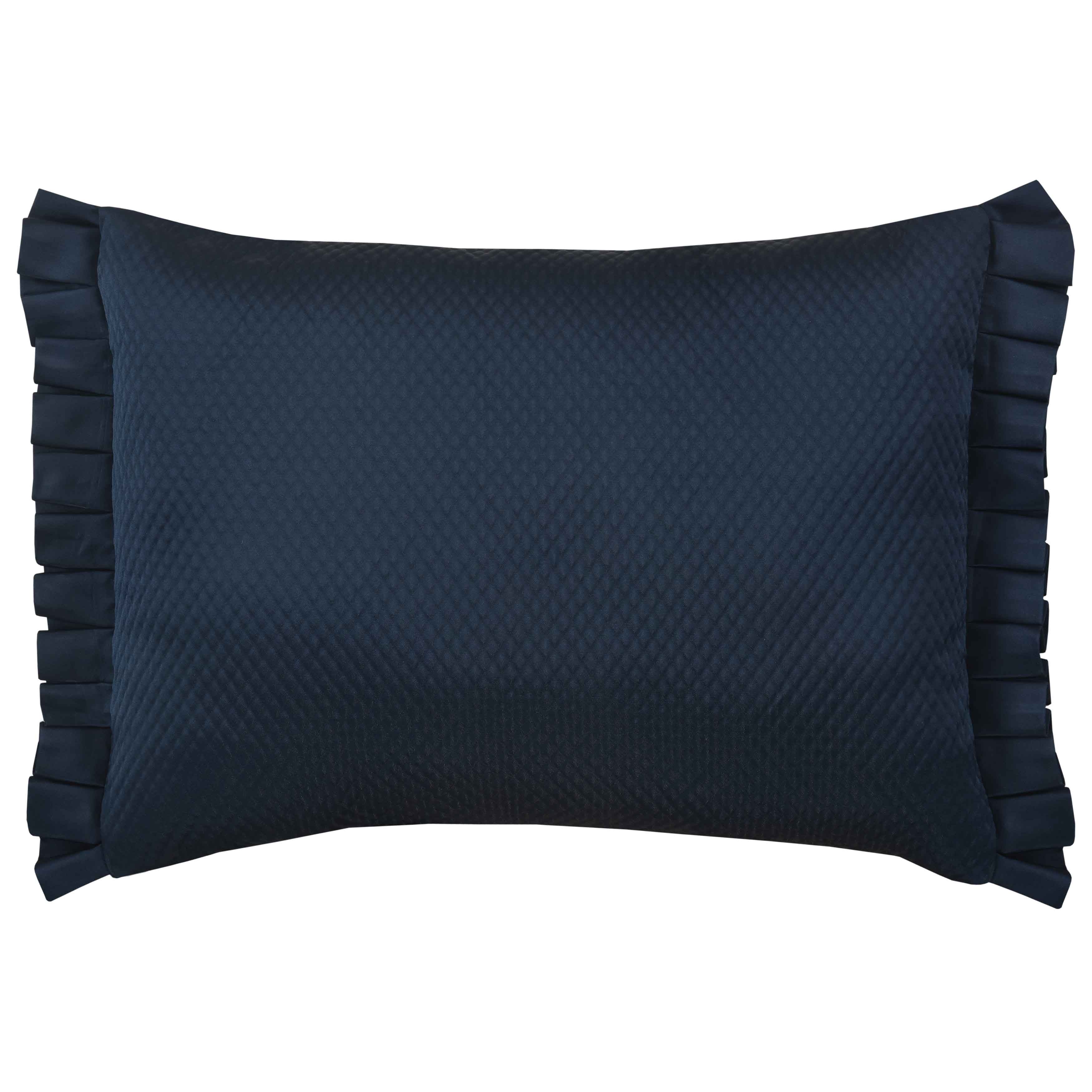 Monte Carlo Navy Boudoir Decorative Throw Pillow 20" x 15" Throw Pillows By J. Queen New York