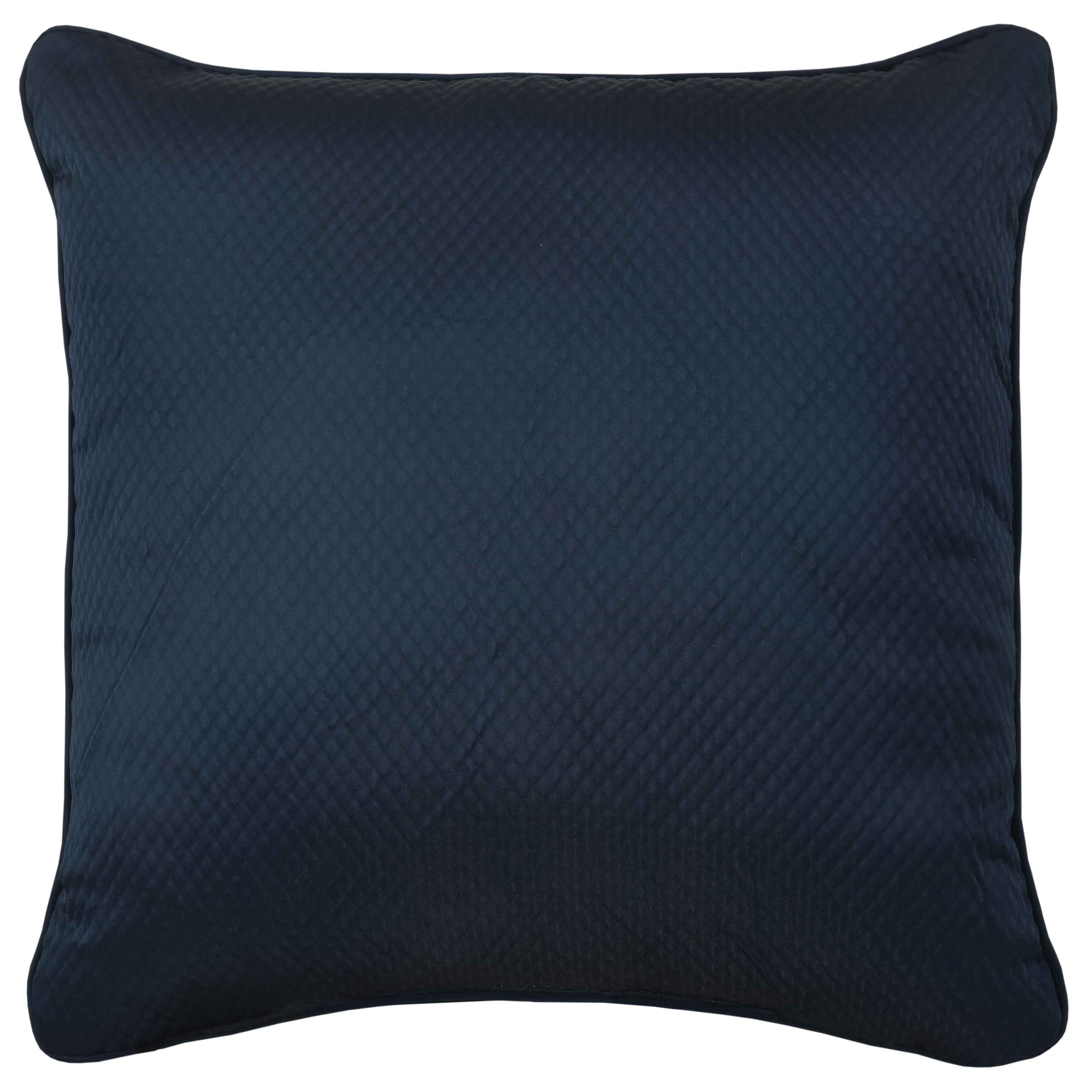 Monte Carlo Navy Square Decorative Throw Pillow 20" x 20" Throw Pillows By J. Queen New York