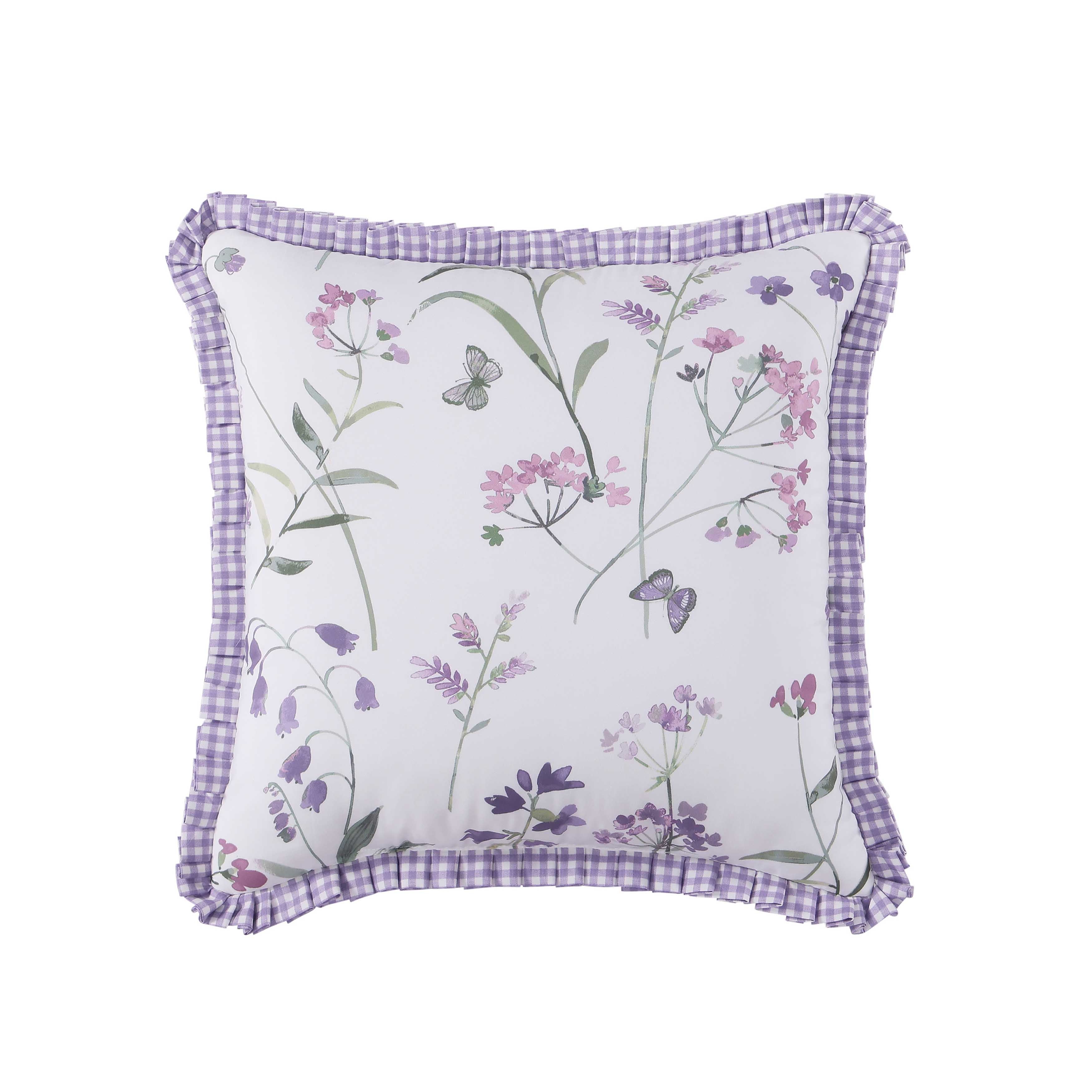 Nola Lilac Square Decorative Throw Pillow 18" x 18" Throw Pillows By J. Queen New York