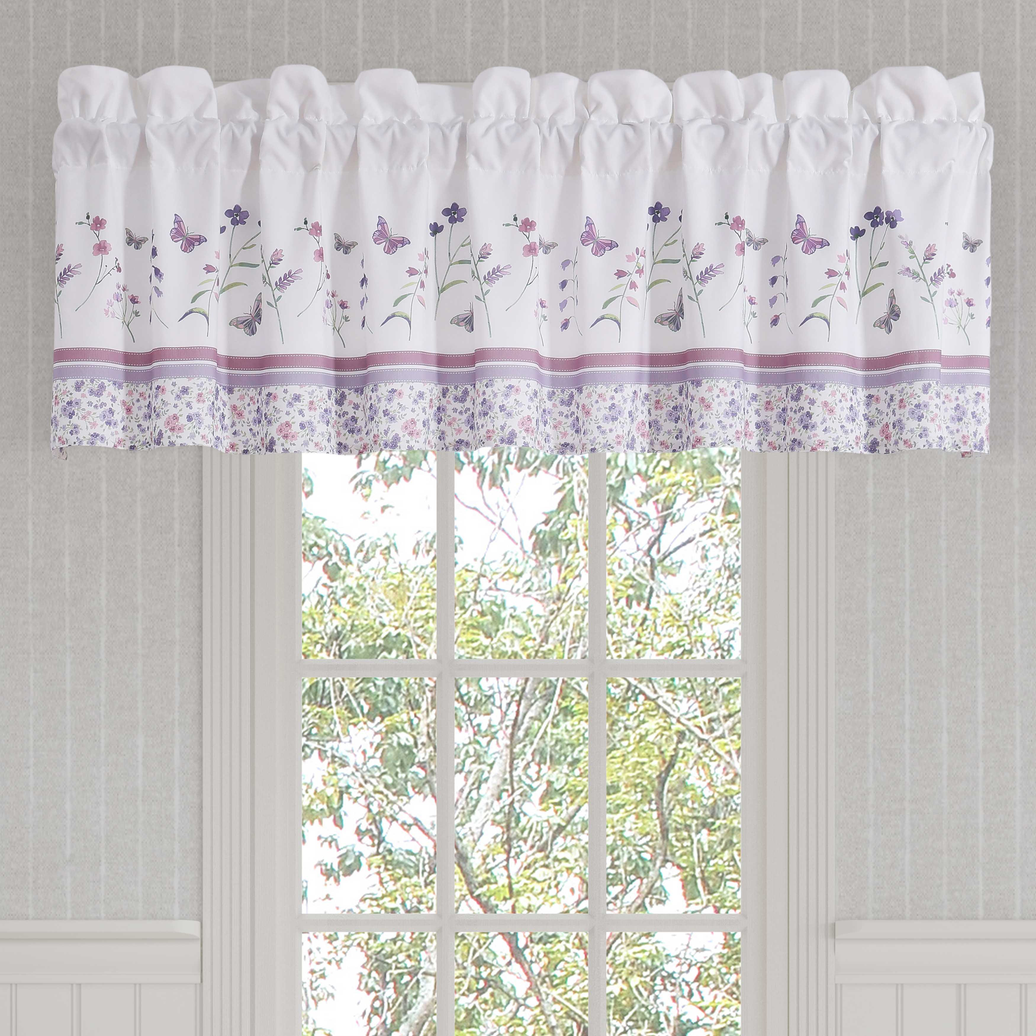 Nola Lilac Straight Window Valance Window Valances By J. Queen New York