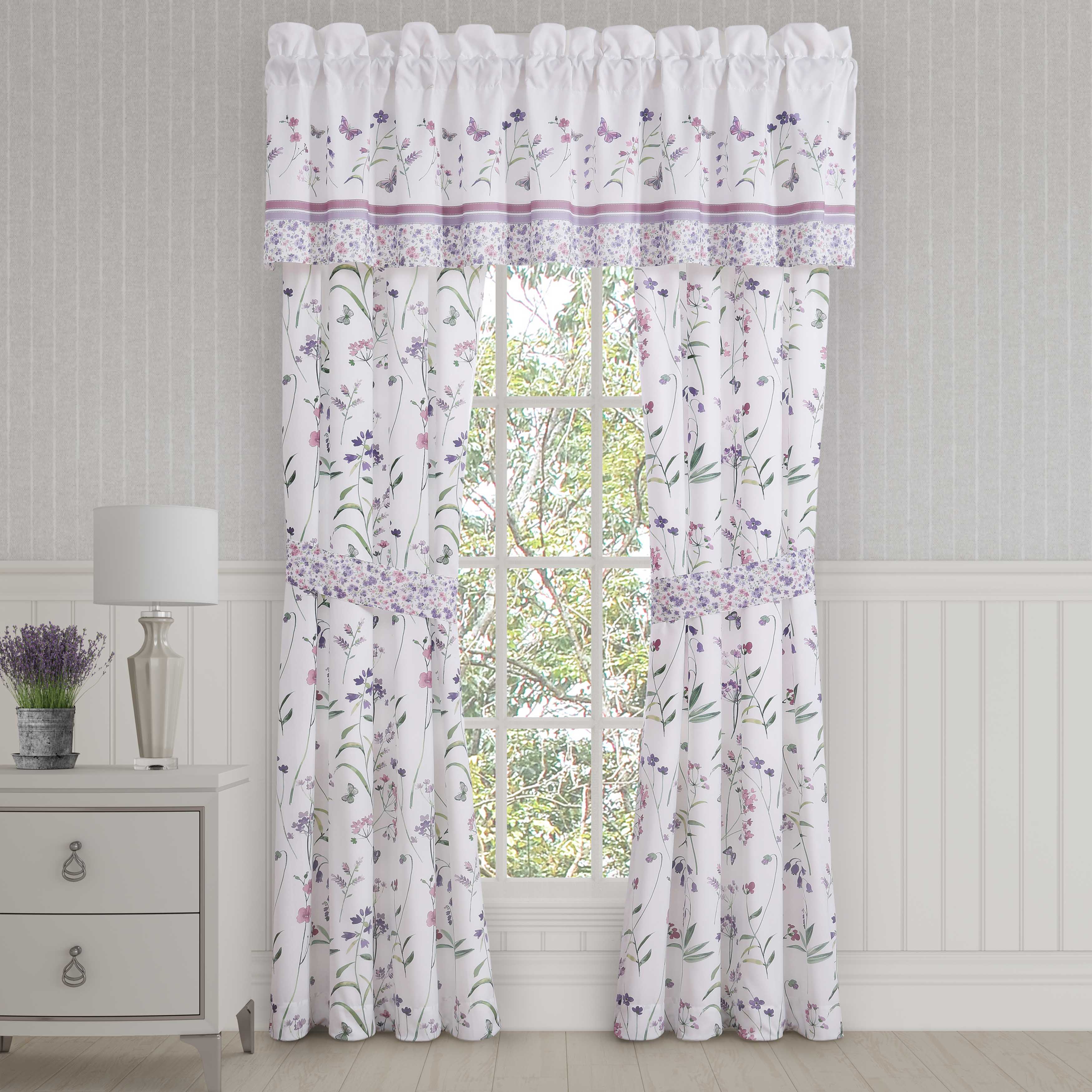 Nola Lilac Window Panel Pair Window Panels By J. Queen New York