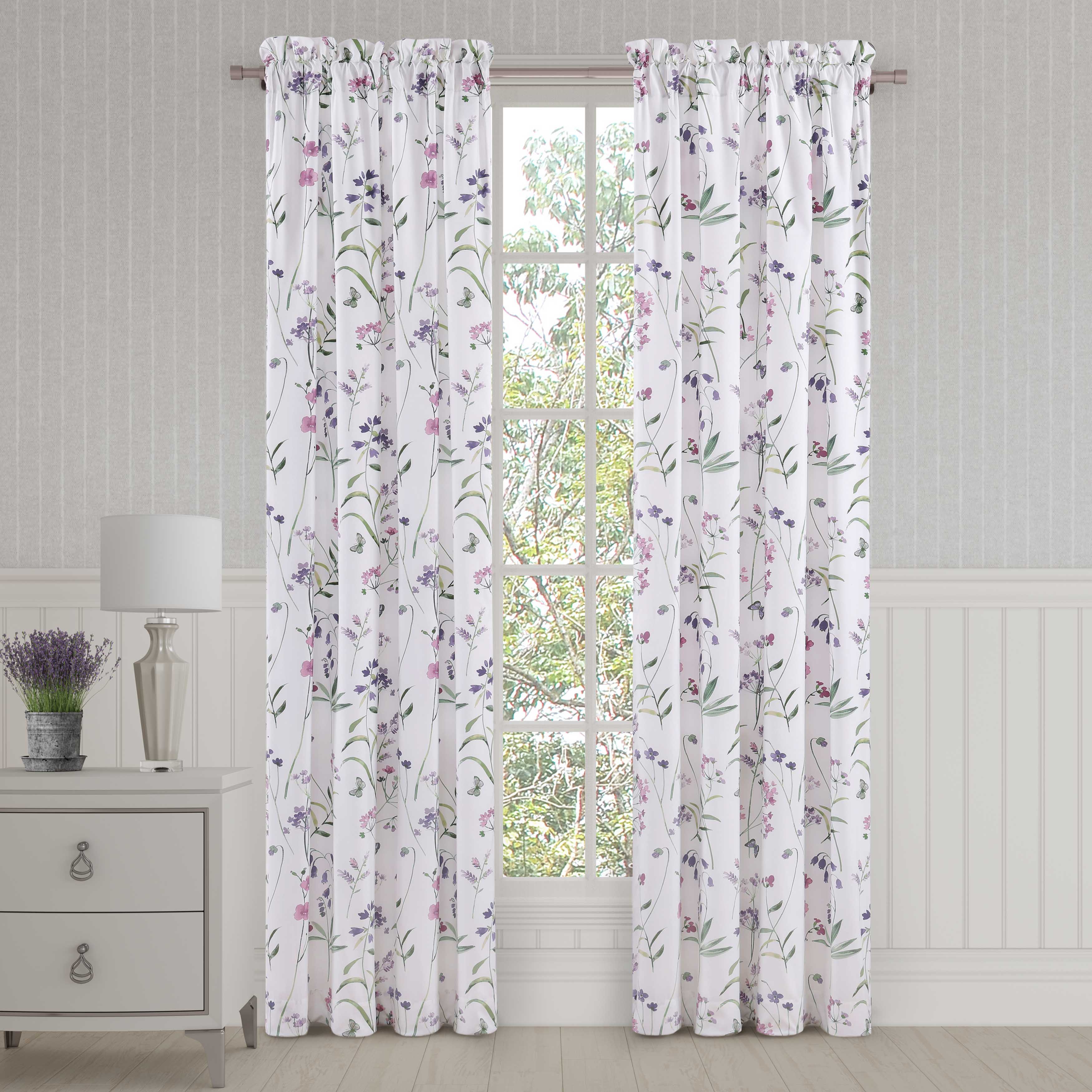 Nola Lilac Window Panel Pair Window Panels By J. Queen New York
