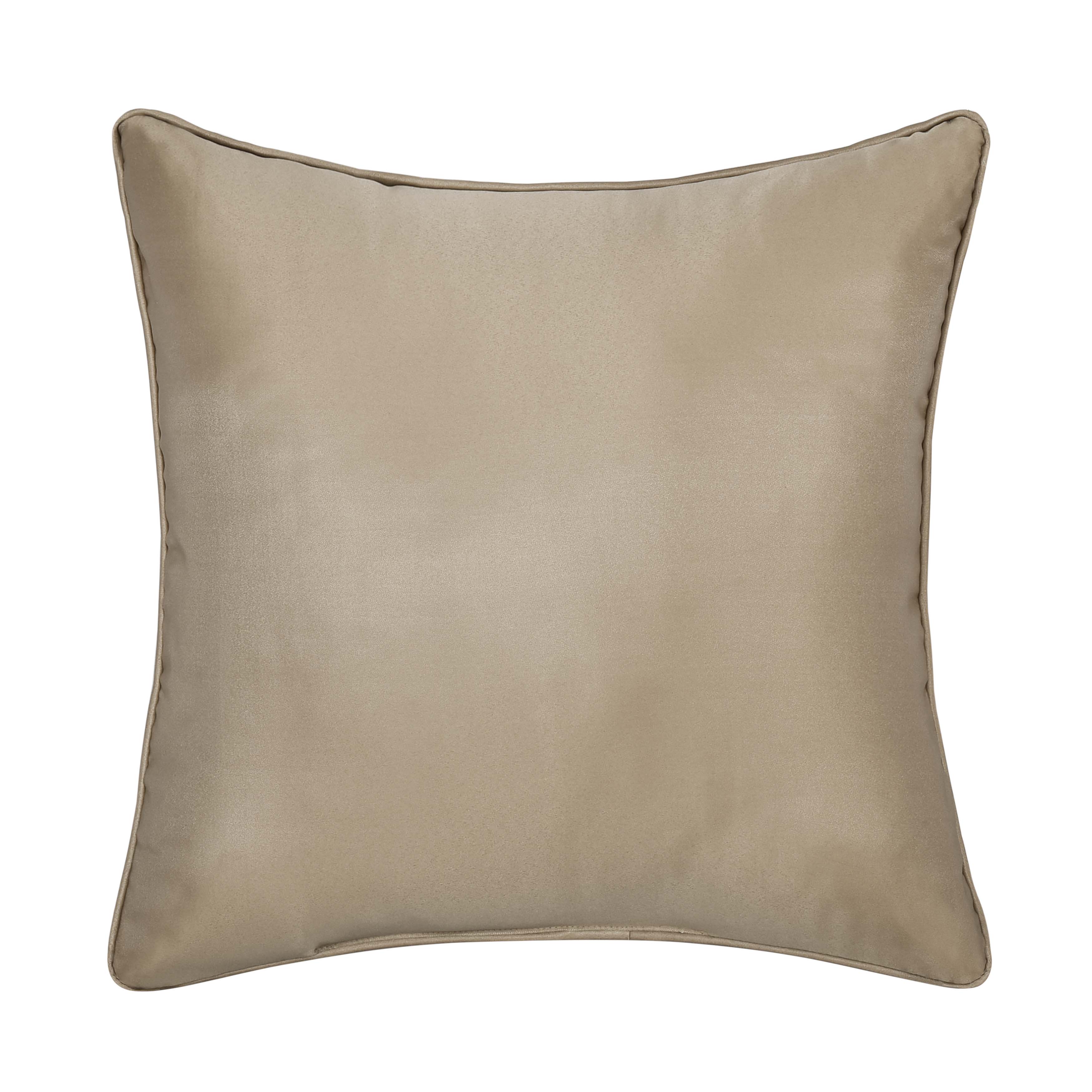 Olympus Sand Square Decorative Throw Pillow 18" x 18" Throw Pillows By J. Queen New York