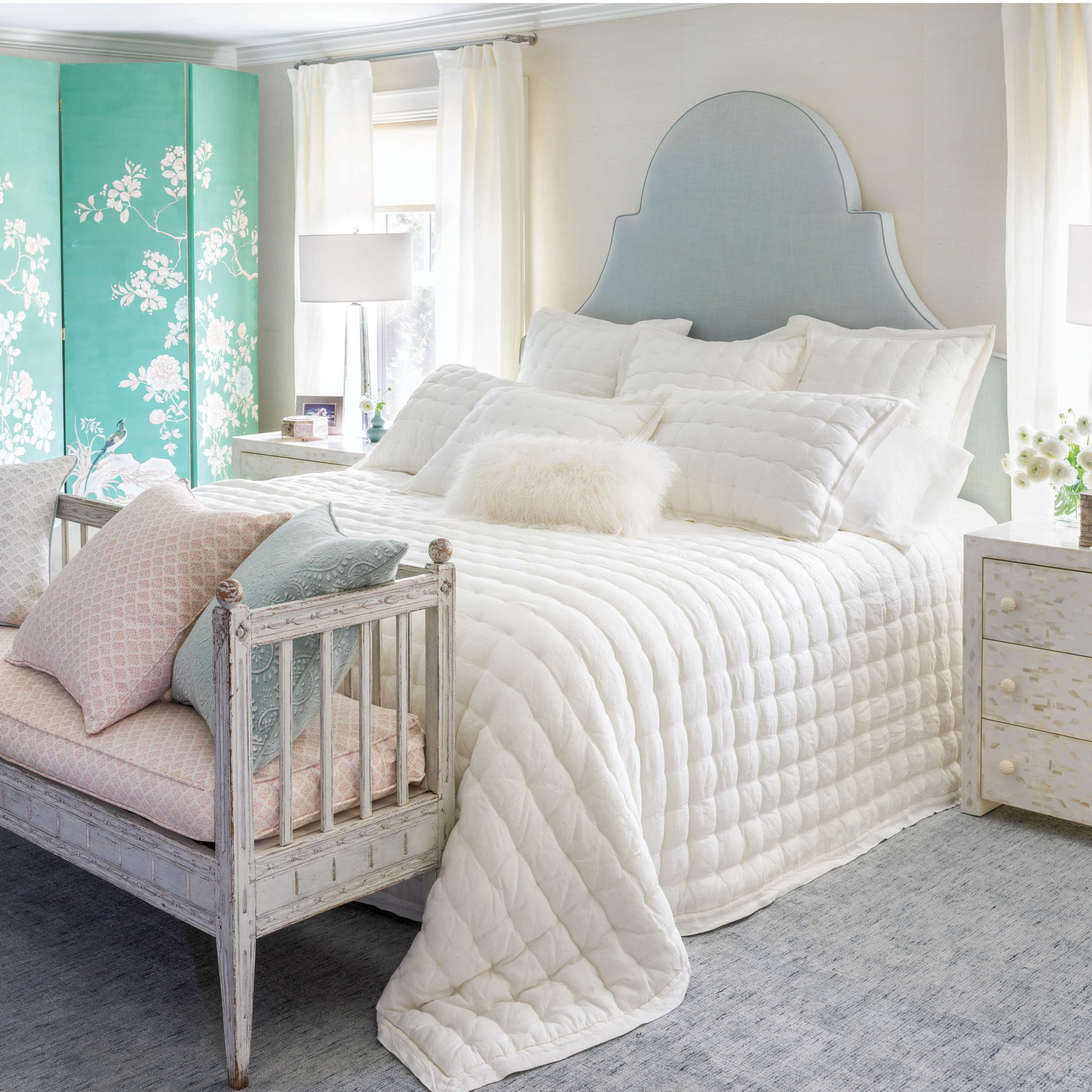 Lush Linen Puff Comforter Comforter Sets By Annie Selke