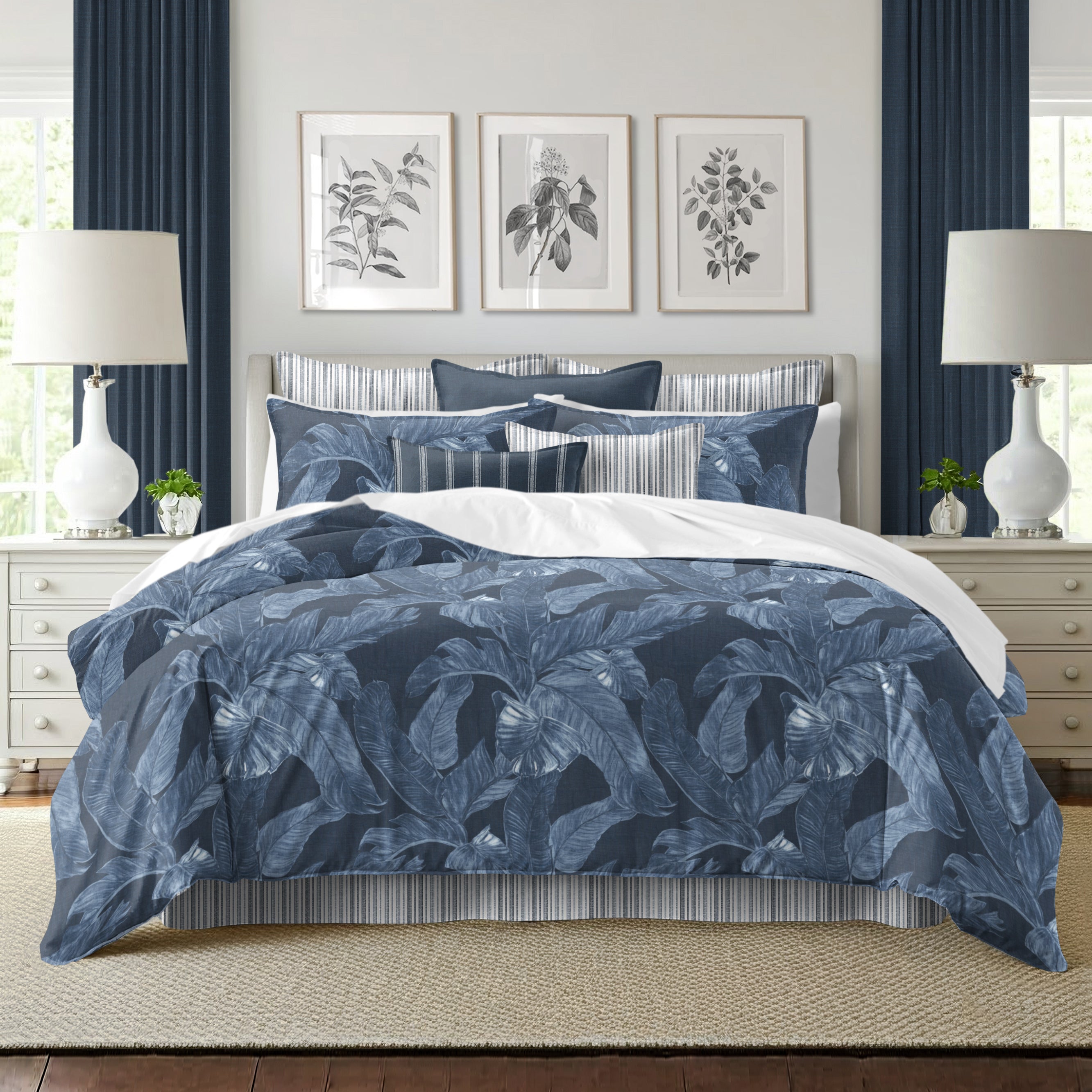 Palomino Denim 8 Piece Duvet Cover Set Duvet Covers By Colcha Linens