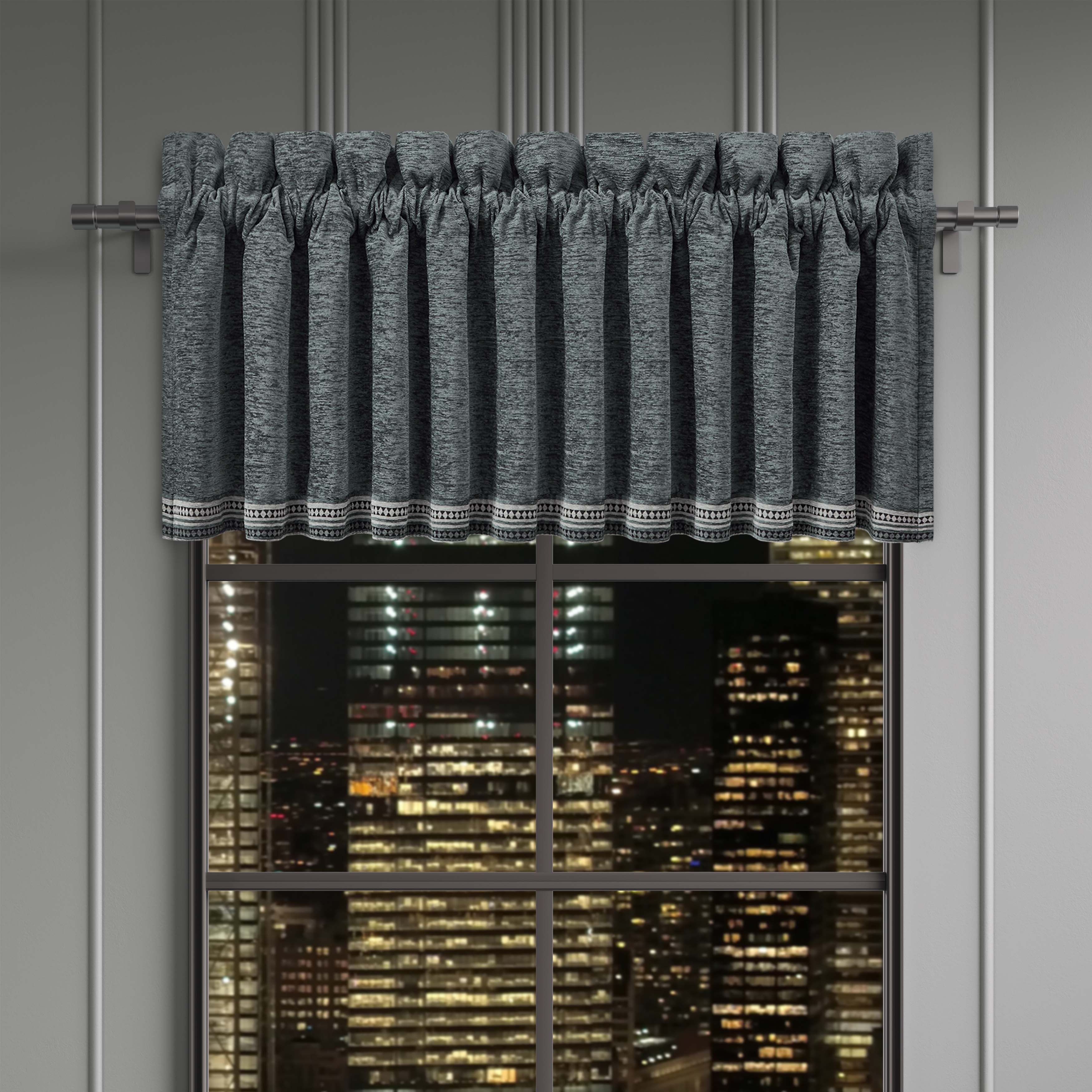 Parallel Slate Straight Window Valance Window Valance By J. Queen New York