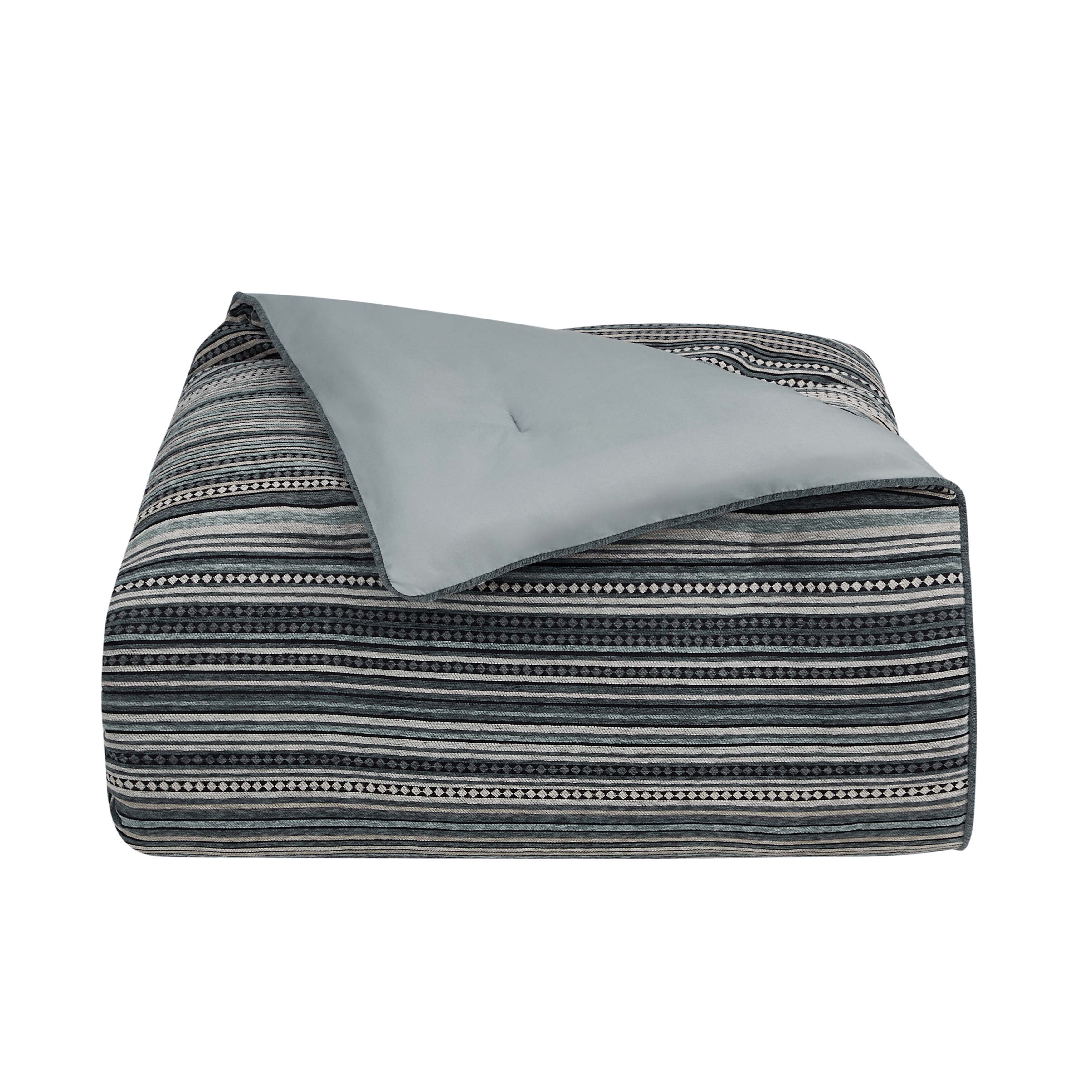 Parallel Slate 4 Piece Comforter Set Comforter Sets By J. Queen New York