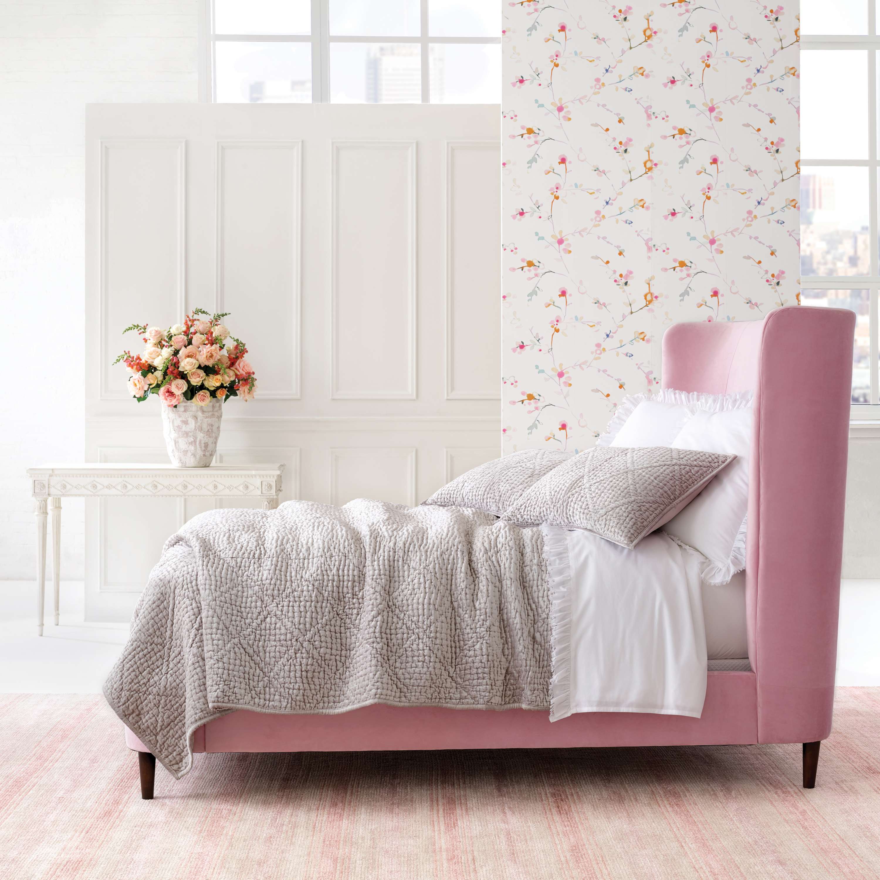 Parisienne Velvet Quilted Sham Sham By Annie Selke