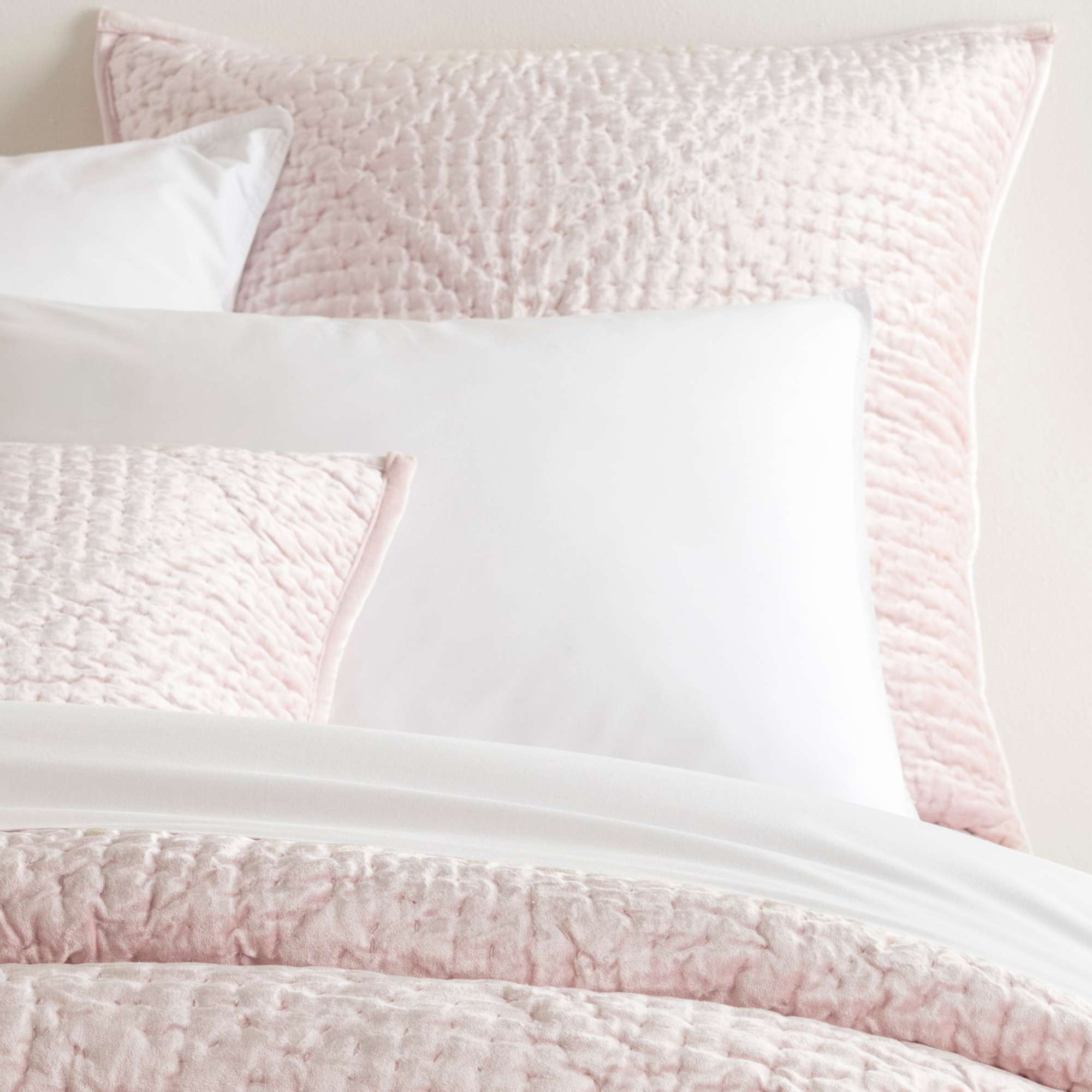Parisienne Velvet Quilted Sham Sham By Annie Selke