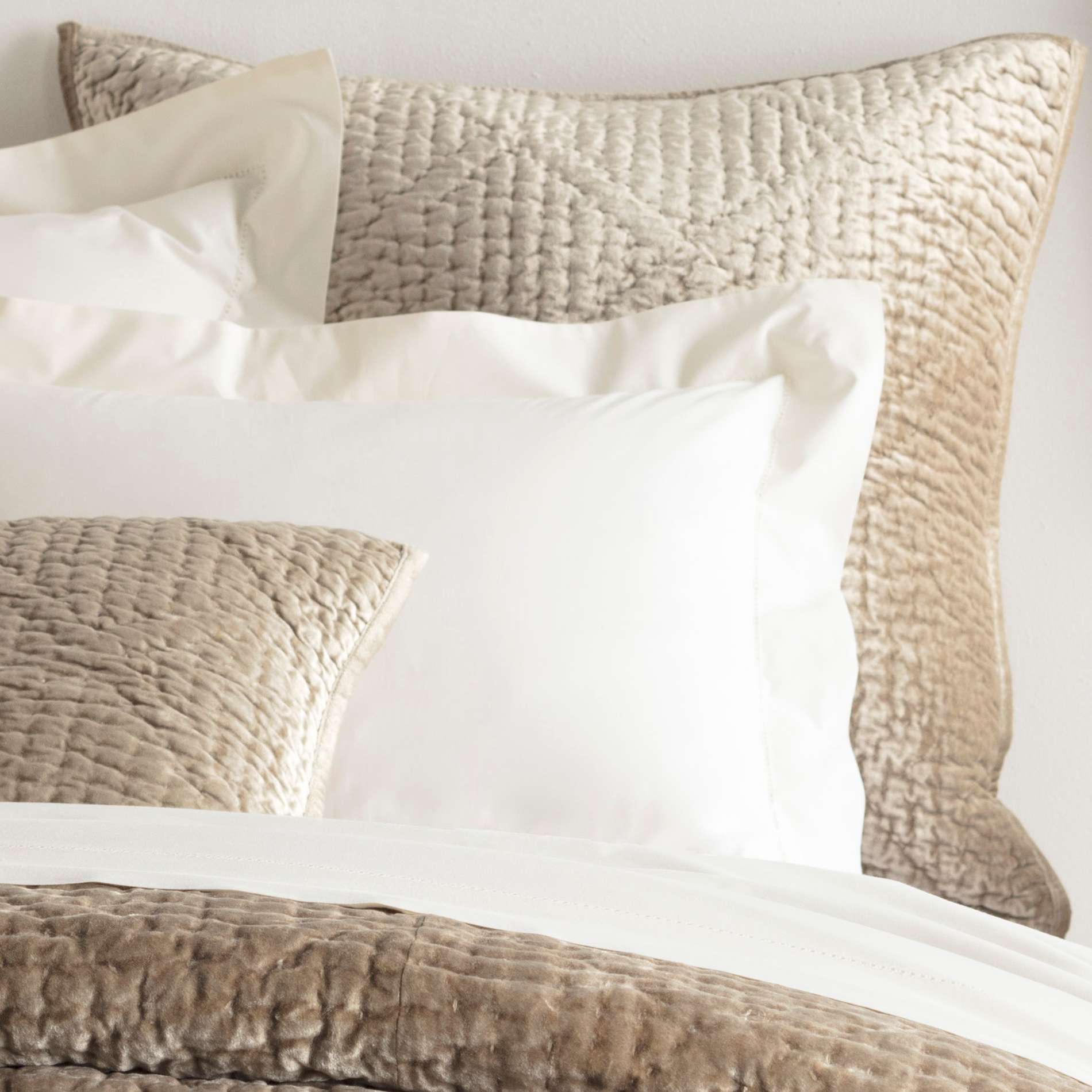 Parisienne Velvet Quilted Sham Sham By Annie Selke