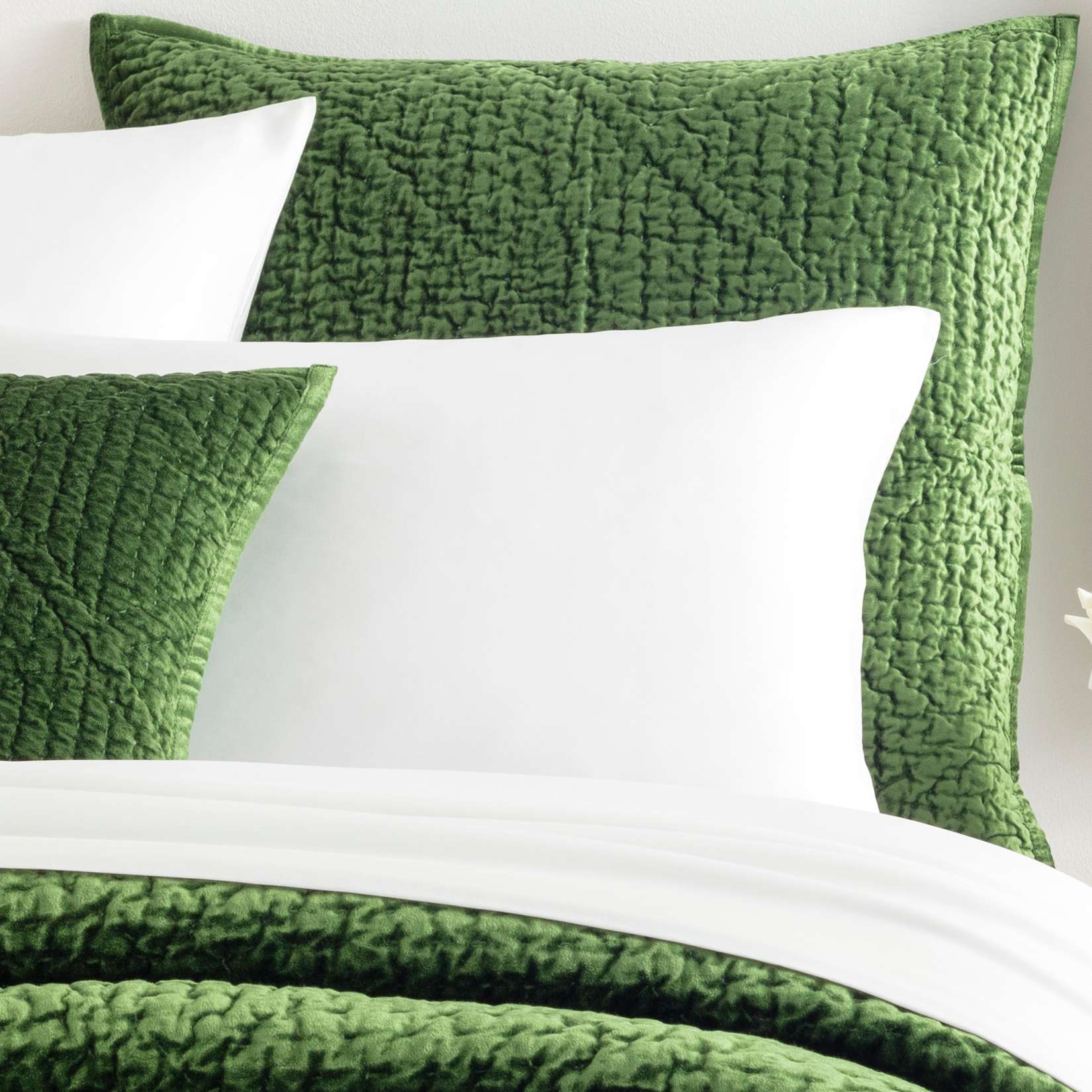 Parisienne Velvet Quilted Sham Sham By Annie Selke