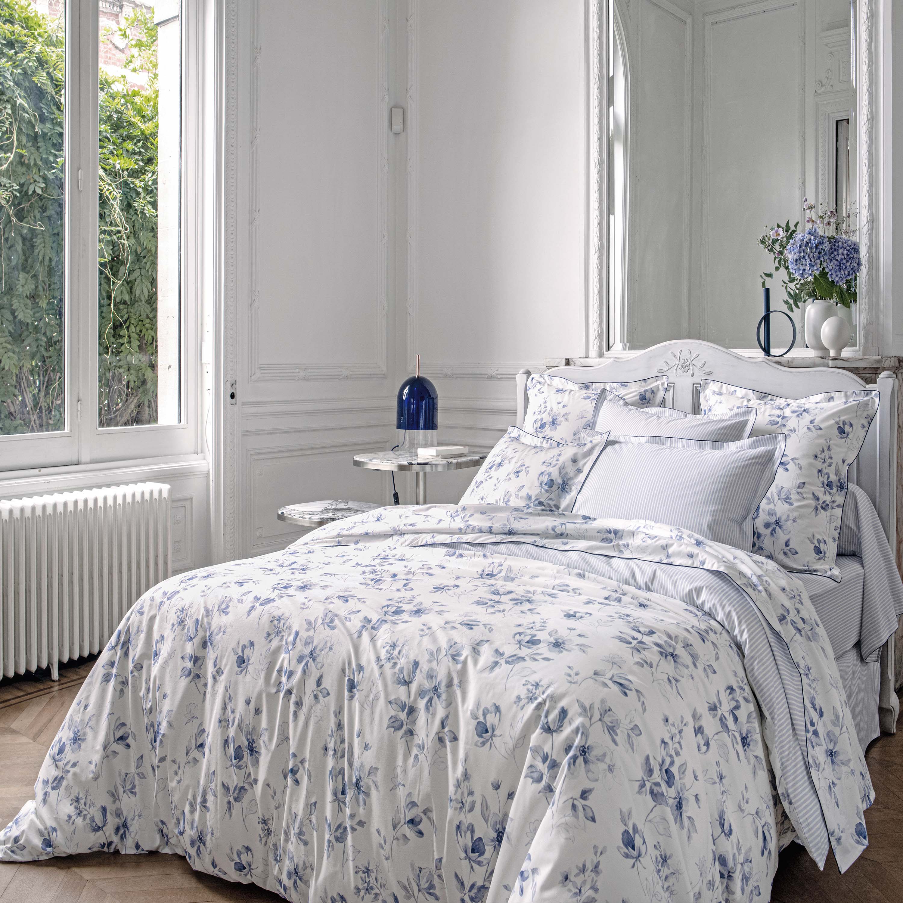 Passé Présent Blue Duvet Cover Duvet Covers By Anne de Solène