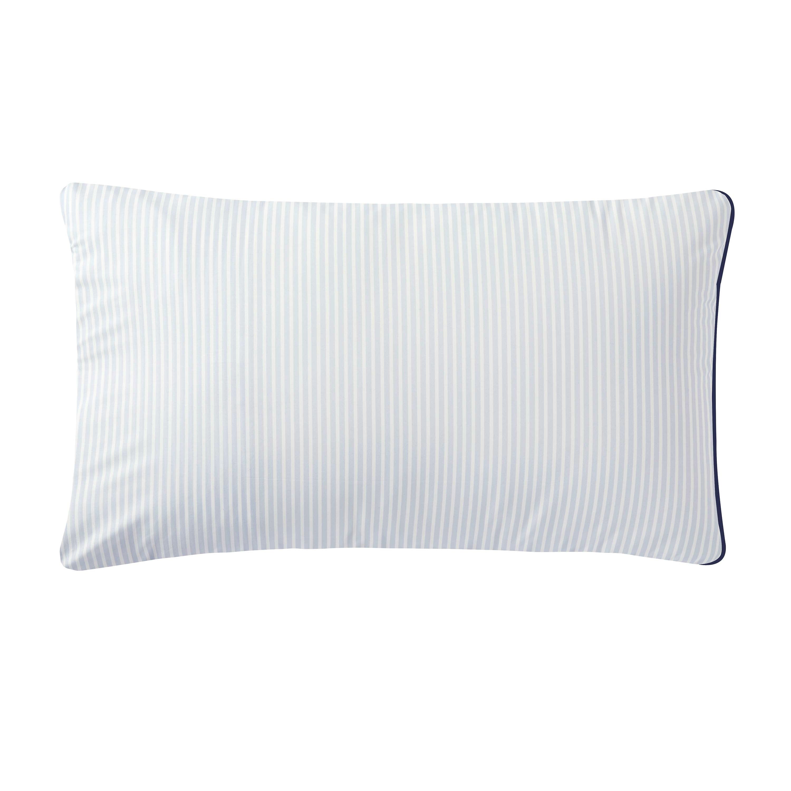 Passé Présent Blue Pillowcase Pair Pillowcase By Anne de Solène