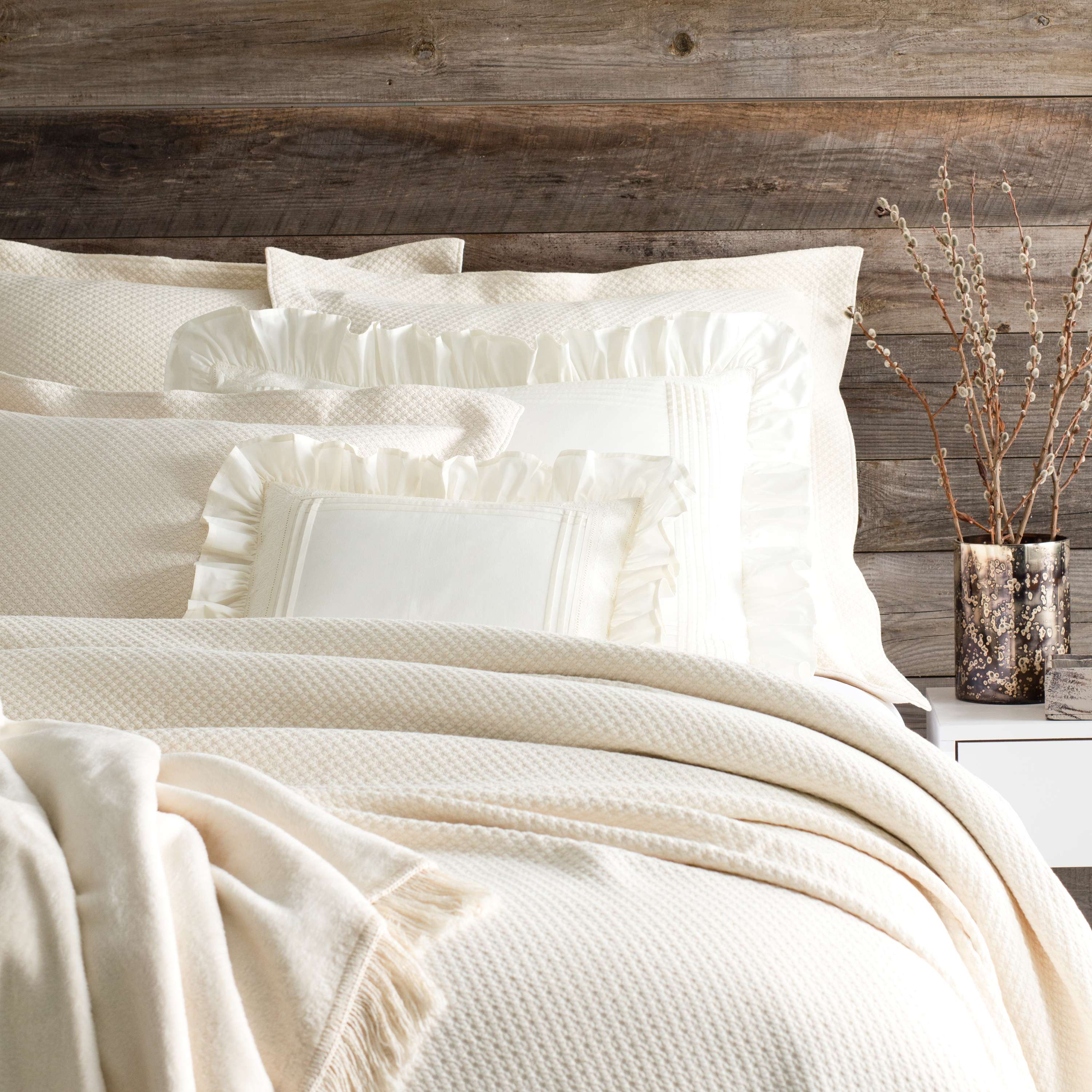 Petite Trellis Matelasse Sham Sham By Annie Selke