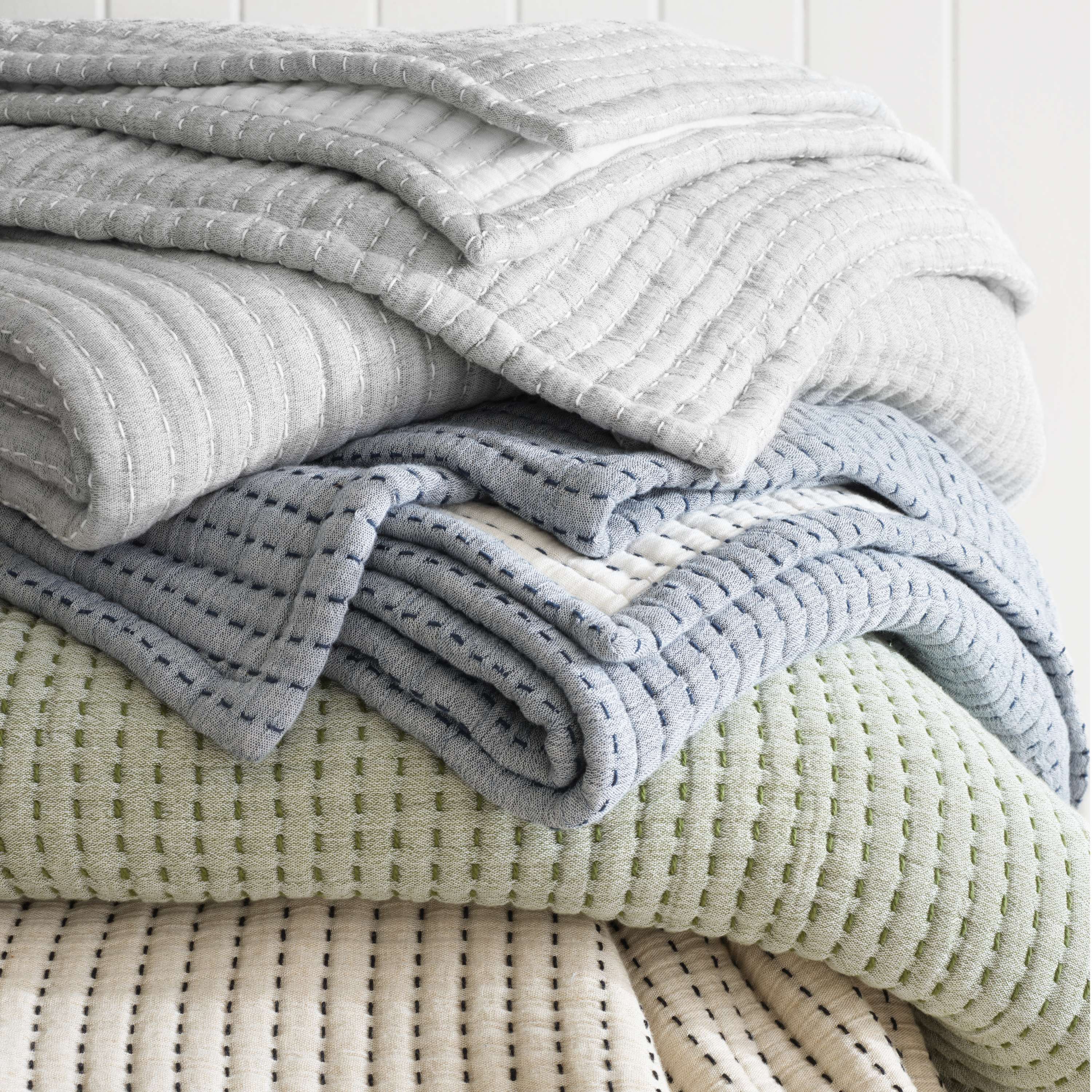 Pick Stitch Matelasse Coverlet Coverlet By Annie Selke