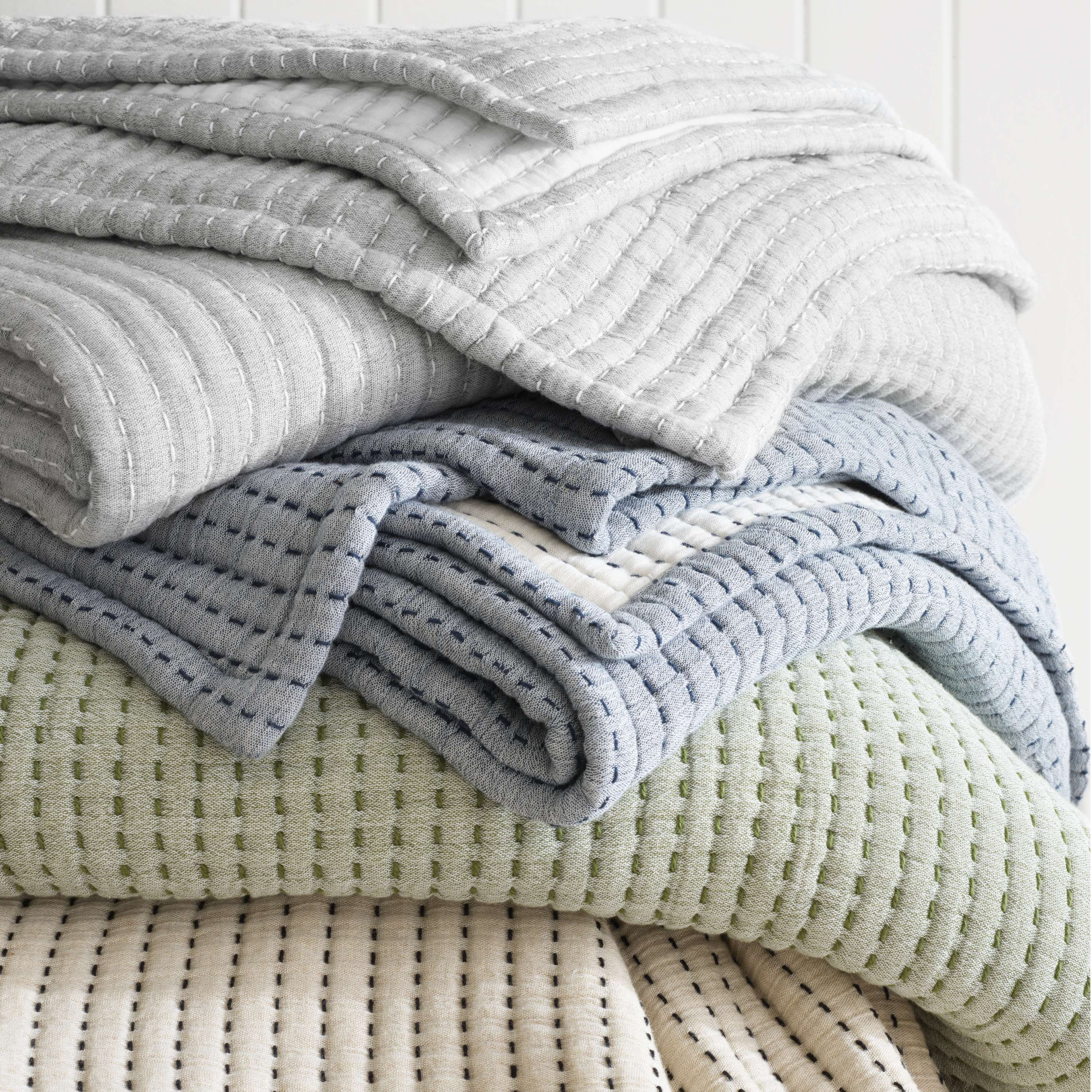 Pick Stitch Matelasse Coverlet Coverlet By Annie Selke