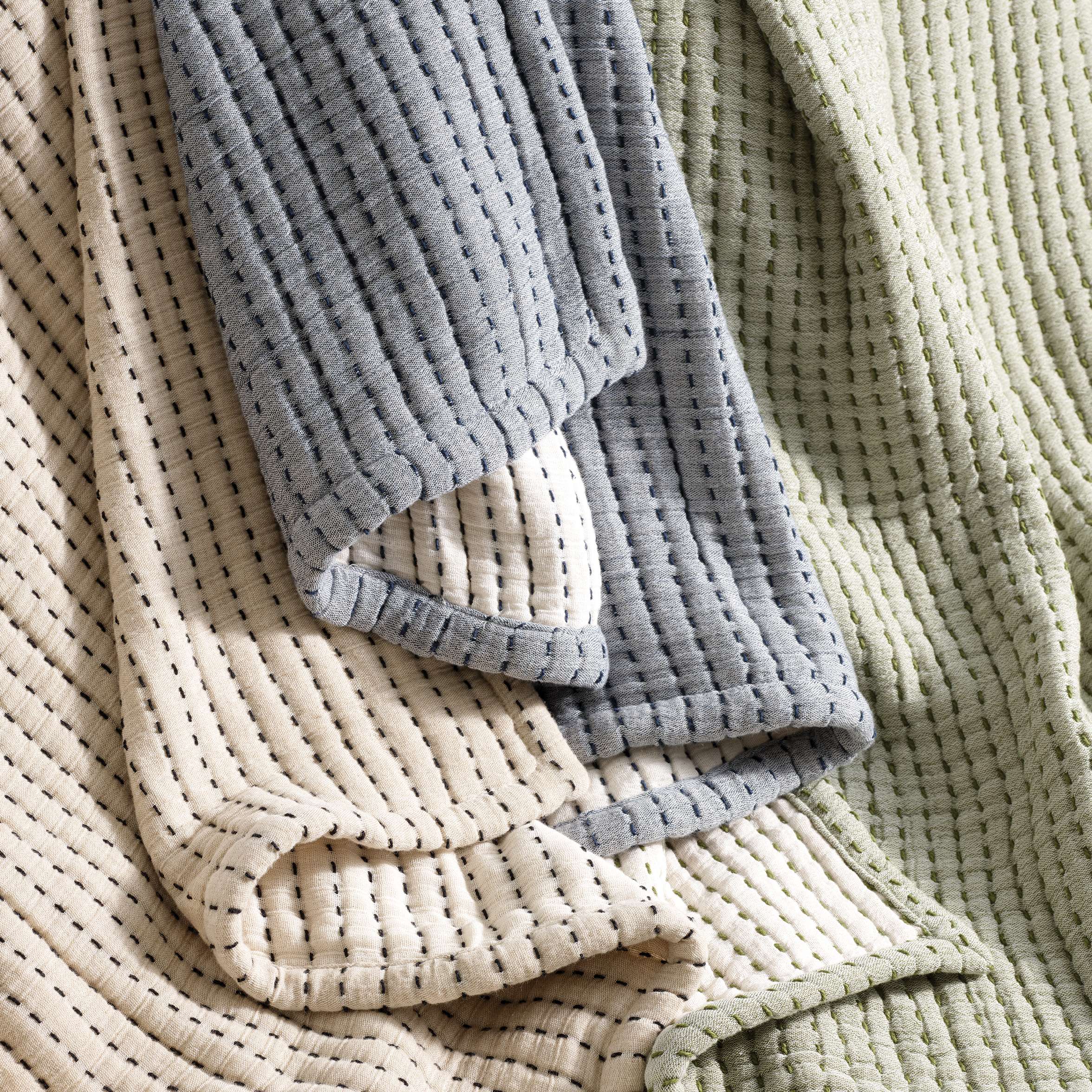 Pick Stitch Matelasse Coverlet Coverlet By Annie Selke