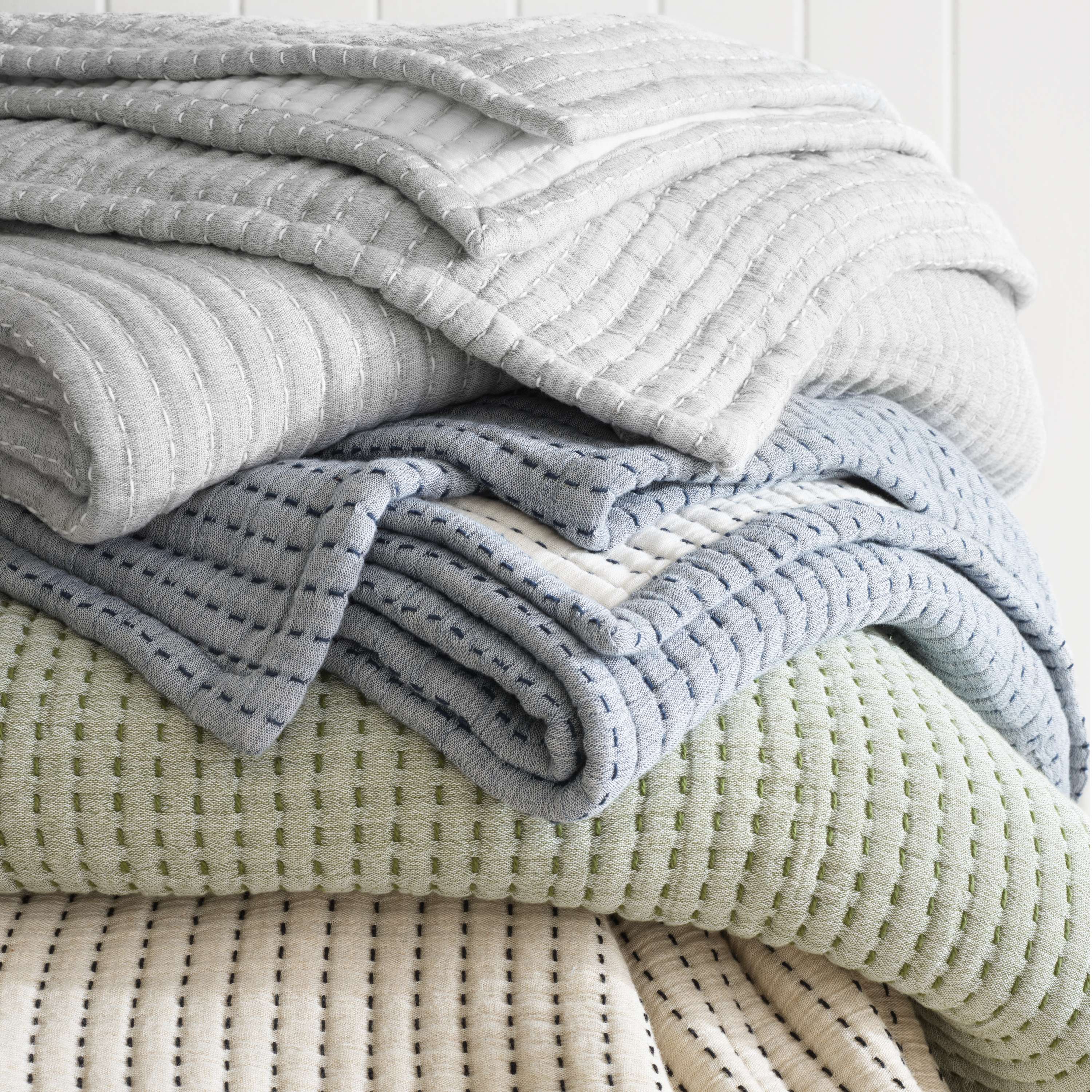 Pick Stitch Matelasse Coverlet Coverlet By Annie Selke