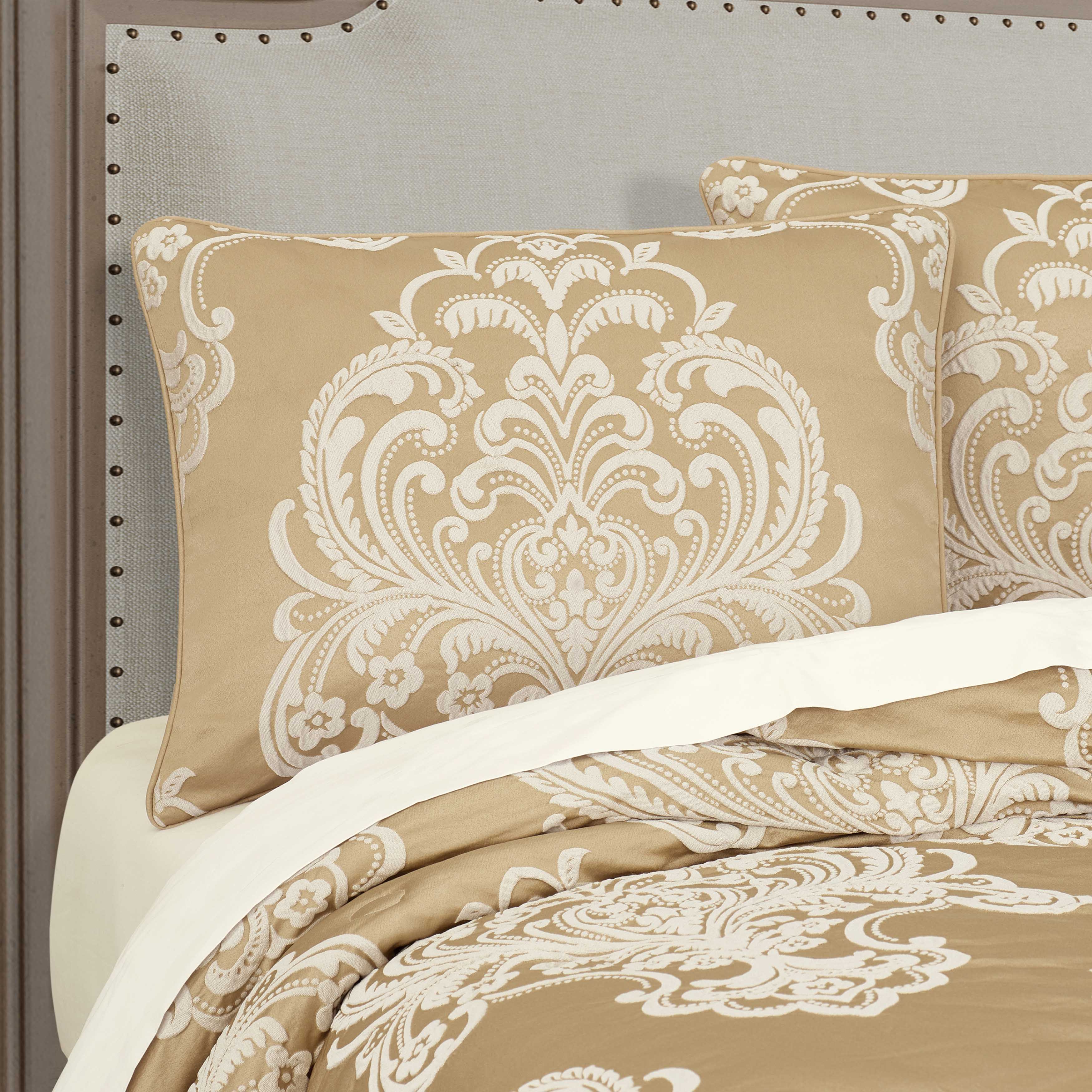 Potenza Gold 3 Piece Comforter Set Comforter Sets By J. Queen New York