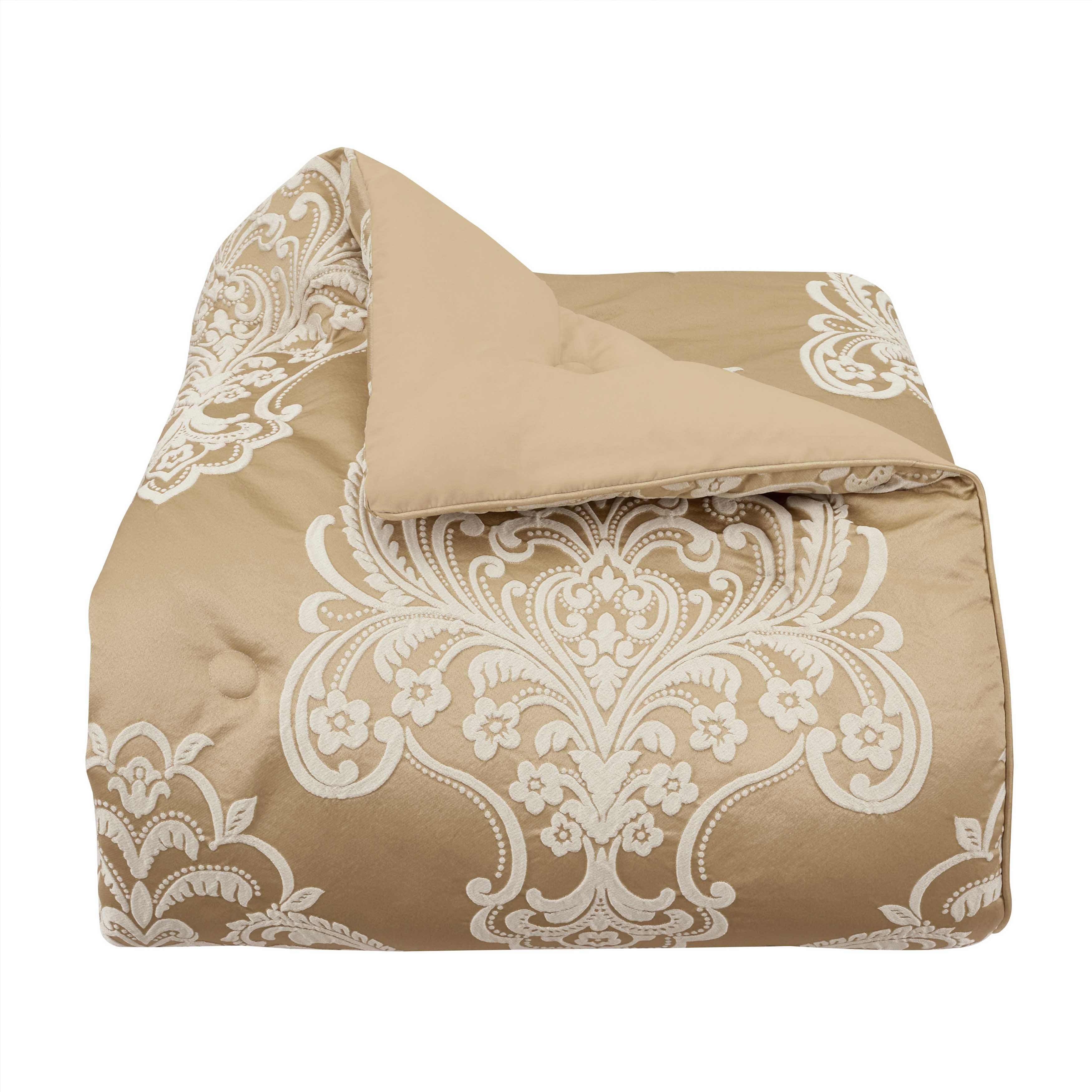 Potenza Gold 3 Piece Comforter Set Comforter Sets By J. Queen New York