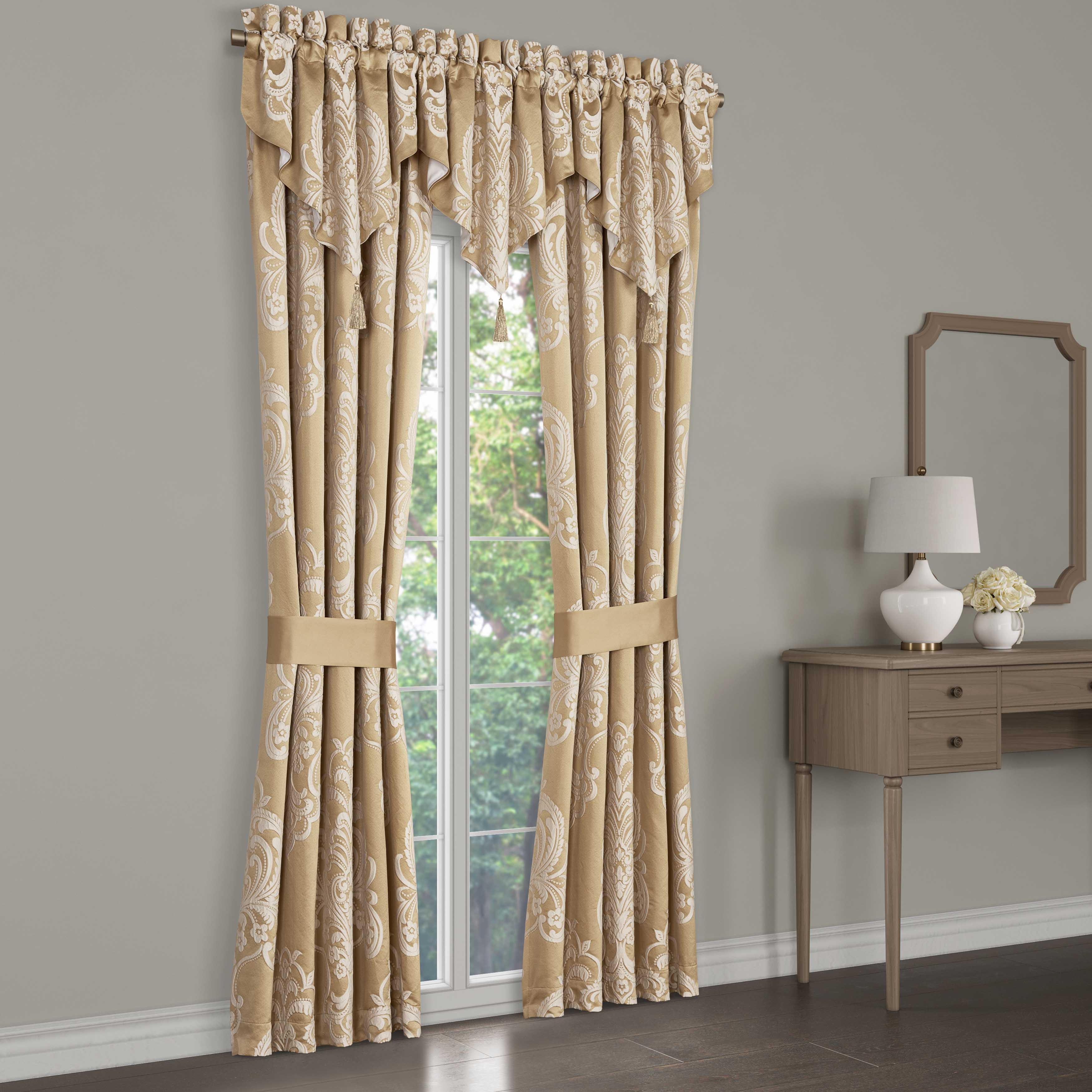 Potenza Gold Ascot Window Valance Window Valances By J. Queen New York